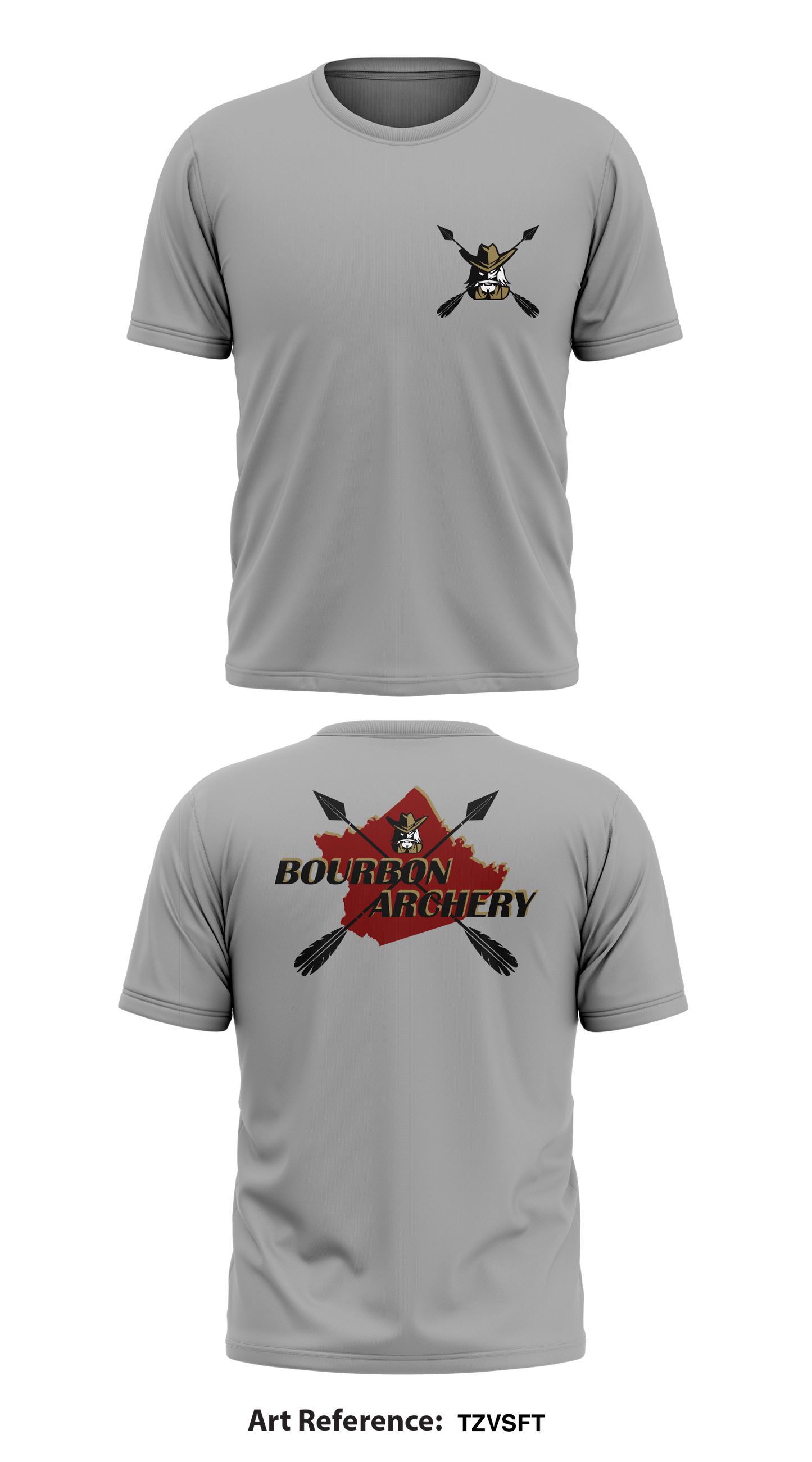 Bourbon County High School-Archery Team Core Men's SS Performance Tee - TZVsFt