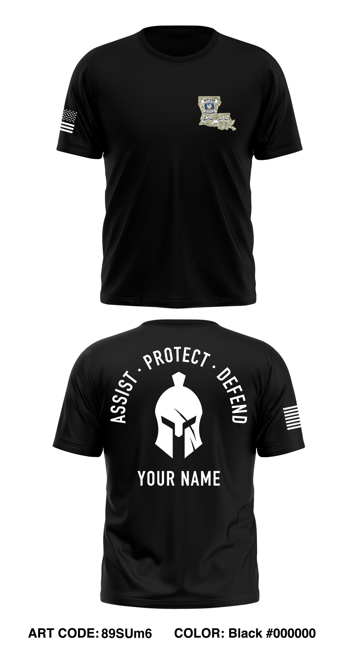 LA. Military Department Store 1 Core Men's SS Performance Tee - 89SUm6