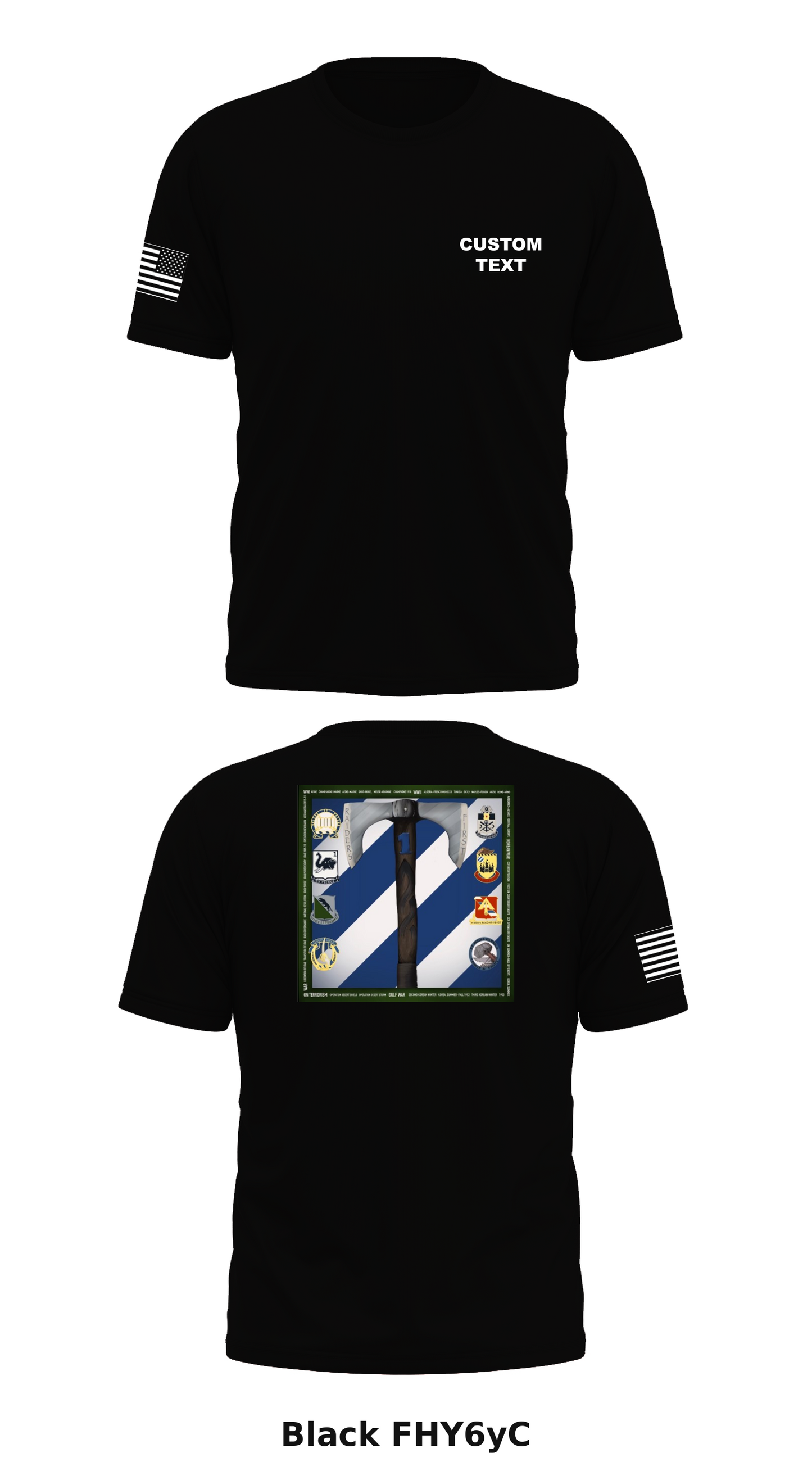 CUSTOM - Raider BDE, 3ID Store 1 Core Men's SS Performance Tee - FHY6yC