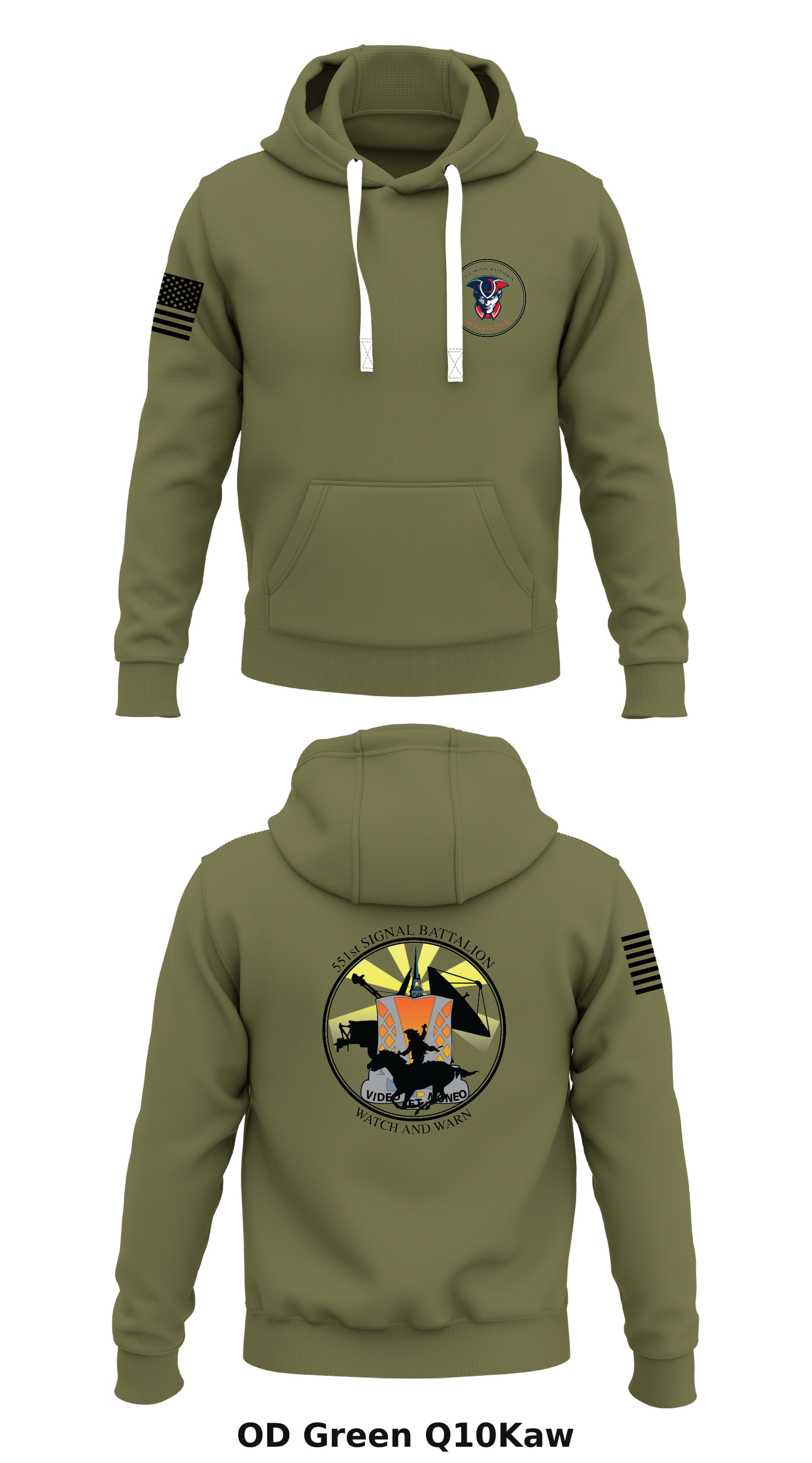 551st Signal Battalion Store 1 Core Men's Hooded Performance Sweatshirt - Q10Kaw
