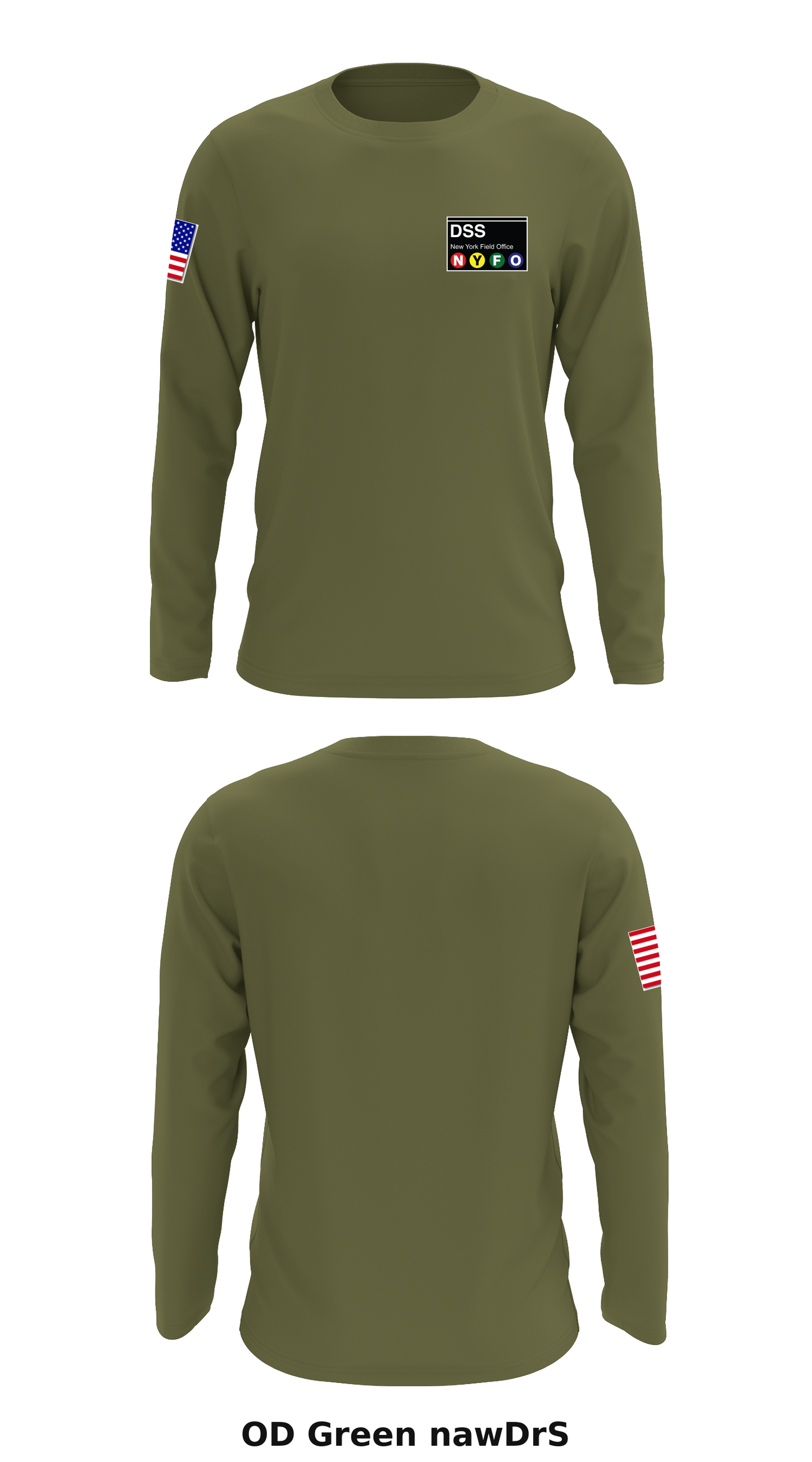 DSS NYFO Store 1 Core Men's LS Performance Tee - nawDrS