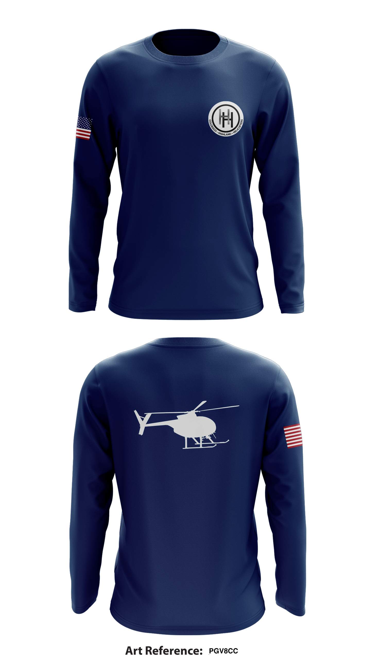 Colorado Highland Helicopters Store 1 Core Men's LS Performance Tee - pGV8cC