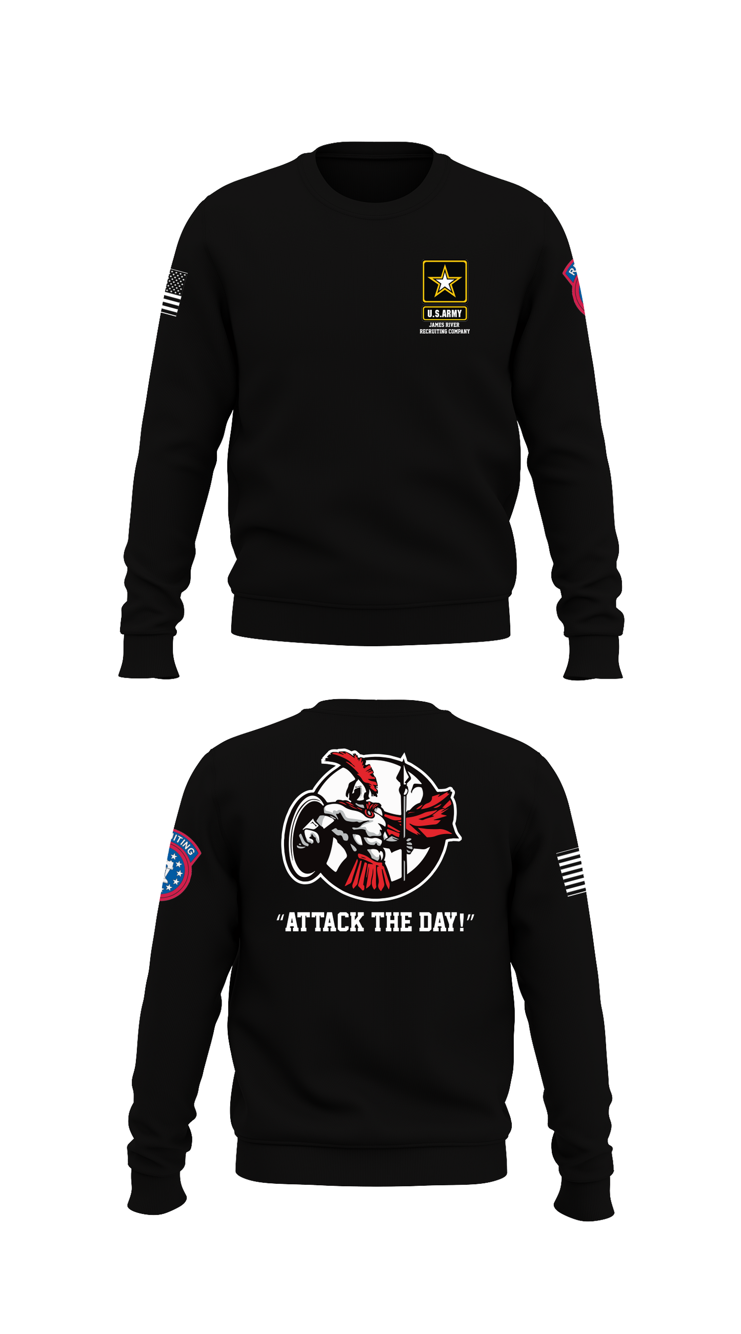 James River Recruiting Company Store 1 Core Men's Crewneck Performance Sweatshirt - 36180300015