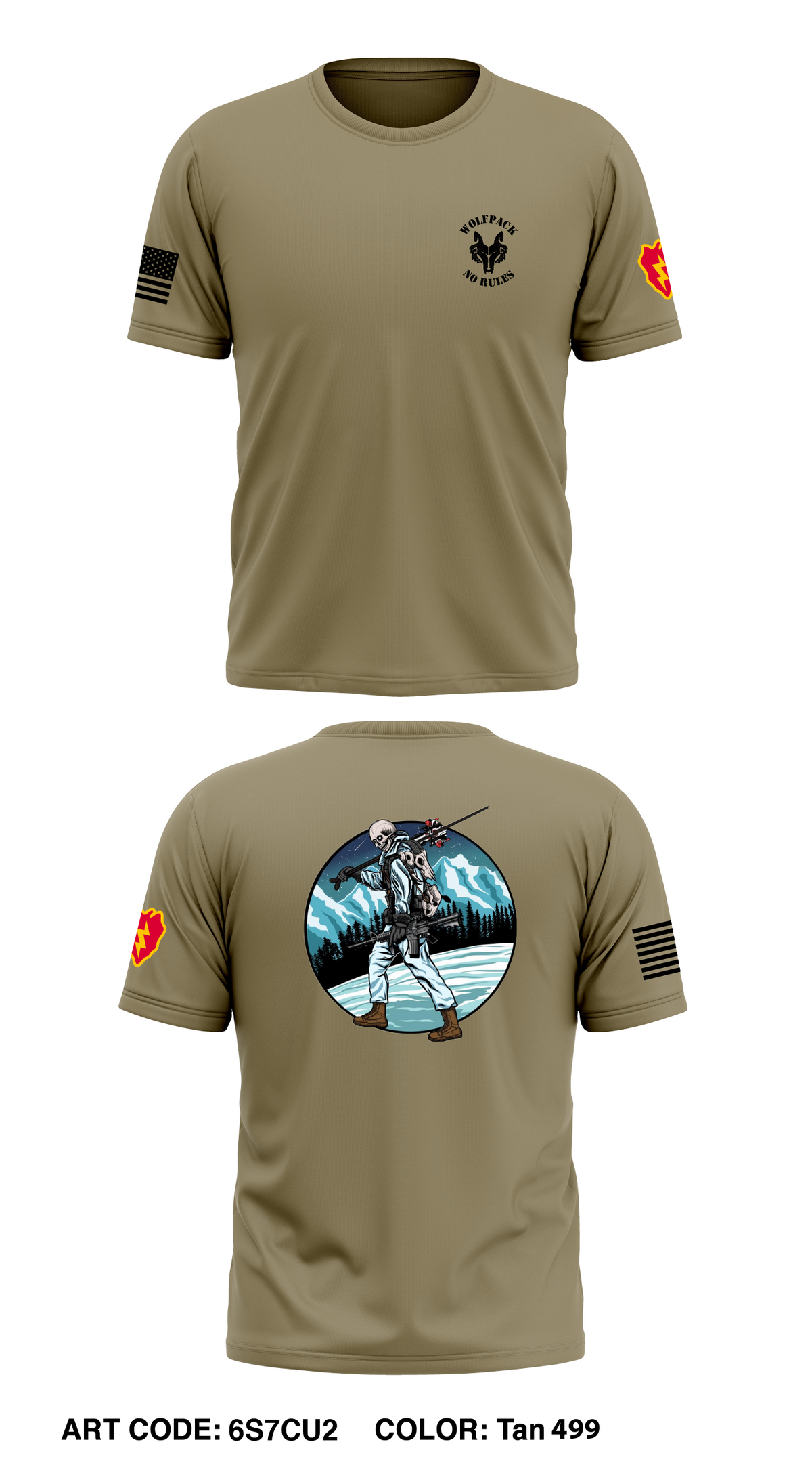 A Co, 1-5 IN. 1/25 SBCT Store 1 Core Men's SS Performance Tee - 6S7CU2