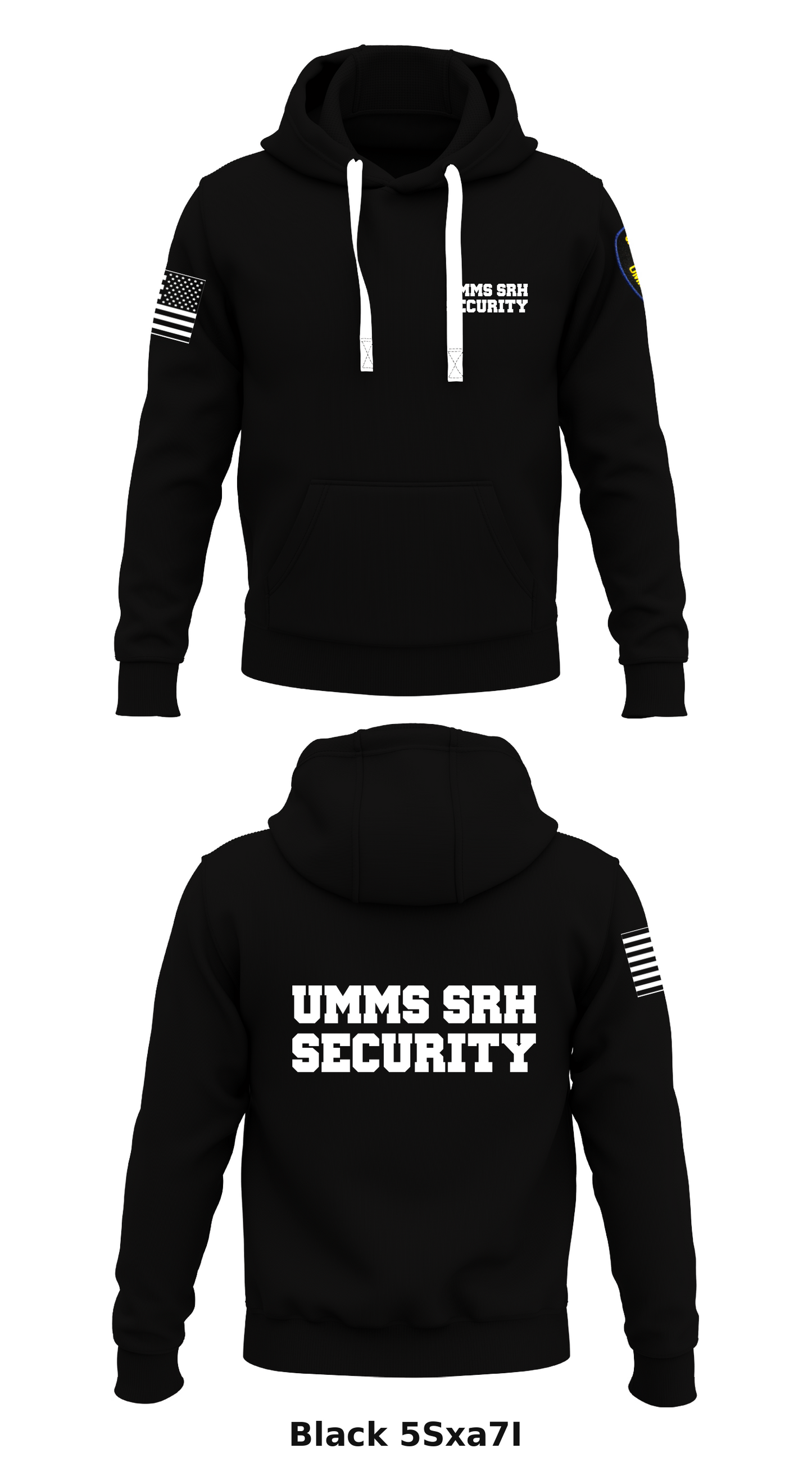 UMMS SRH security Store 1 Core Men's Hooded Performance Sweatshirt - 5Sxa7I