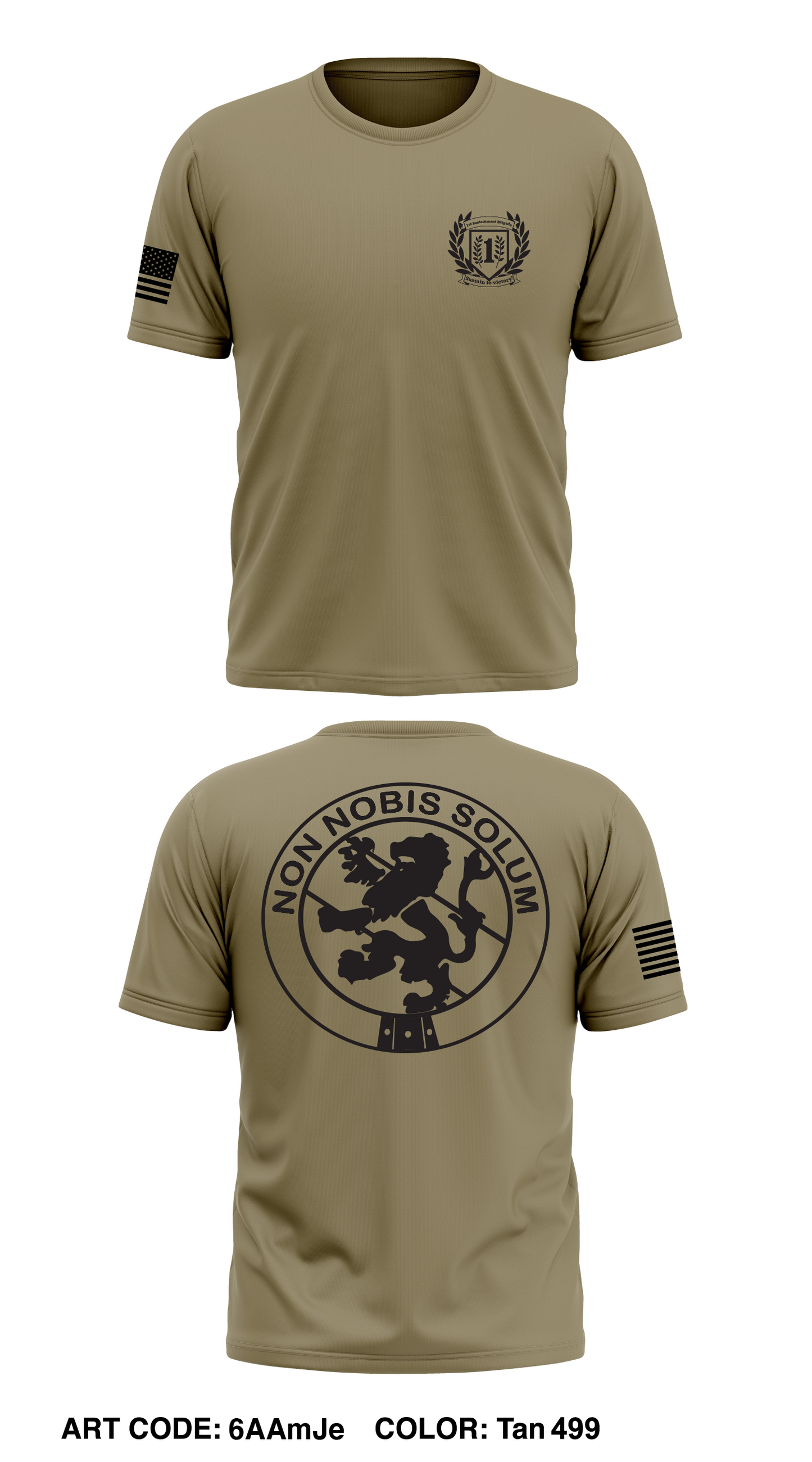 1SMC, 1st ID Store 1 Core Men's SS Performance Tee - 6AAmJe