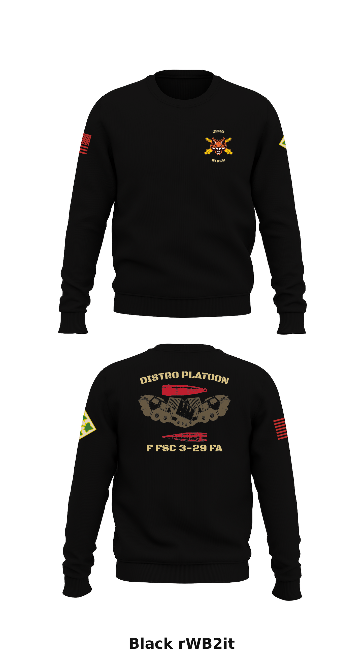 F Sfc 3-29, 4th ID Store 1 Core Men's Crewneck Performance Sweatshirt - rWB2it