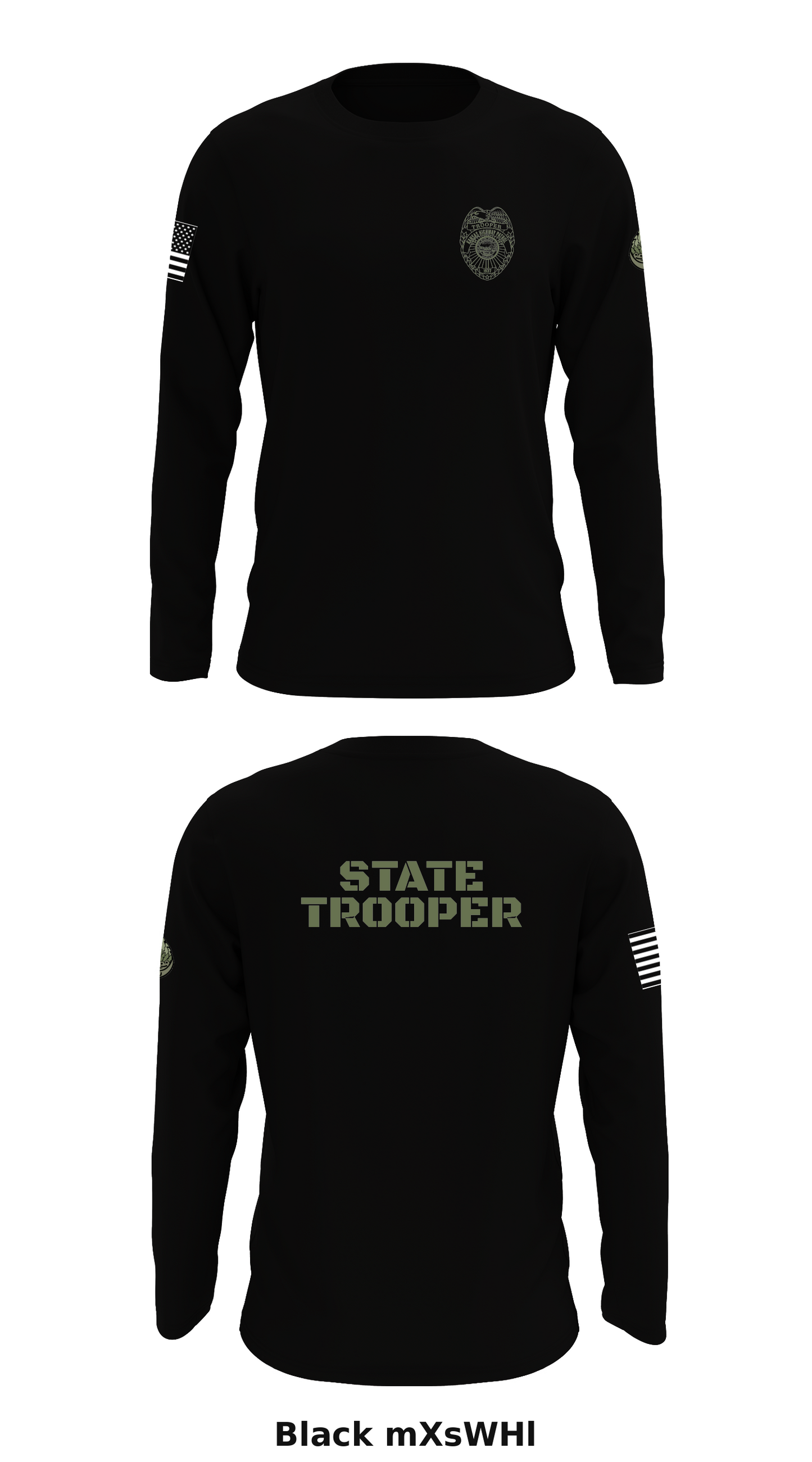 Troop S SRT/HDU/K9 Store 1 Core Men's LS Performance Tee - mXsWHl
