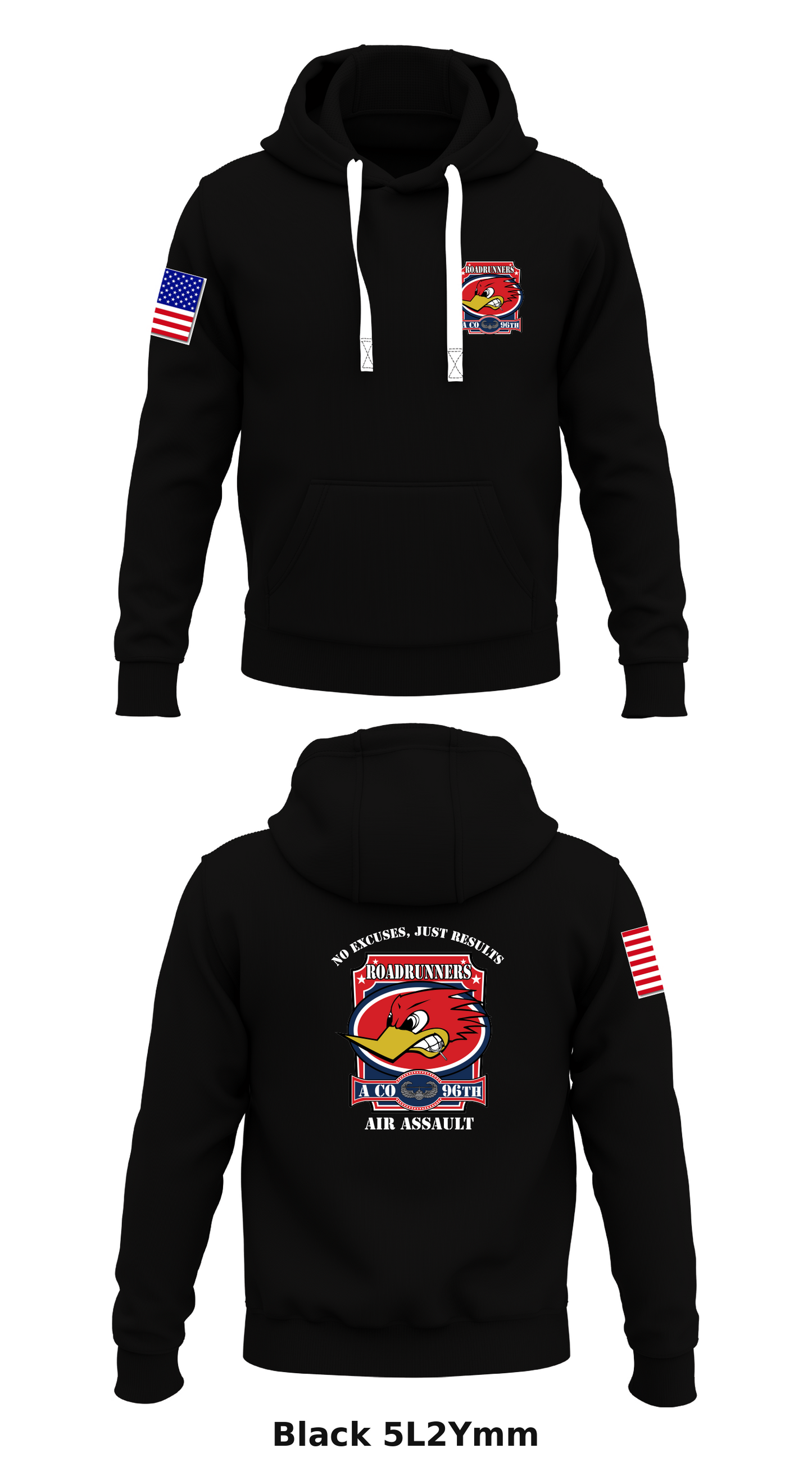 A CO, 96TH ASB, 11 CAB Store 1 Core Men's Hooded Performance Sweatshirt - 5L2Ymm