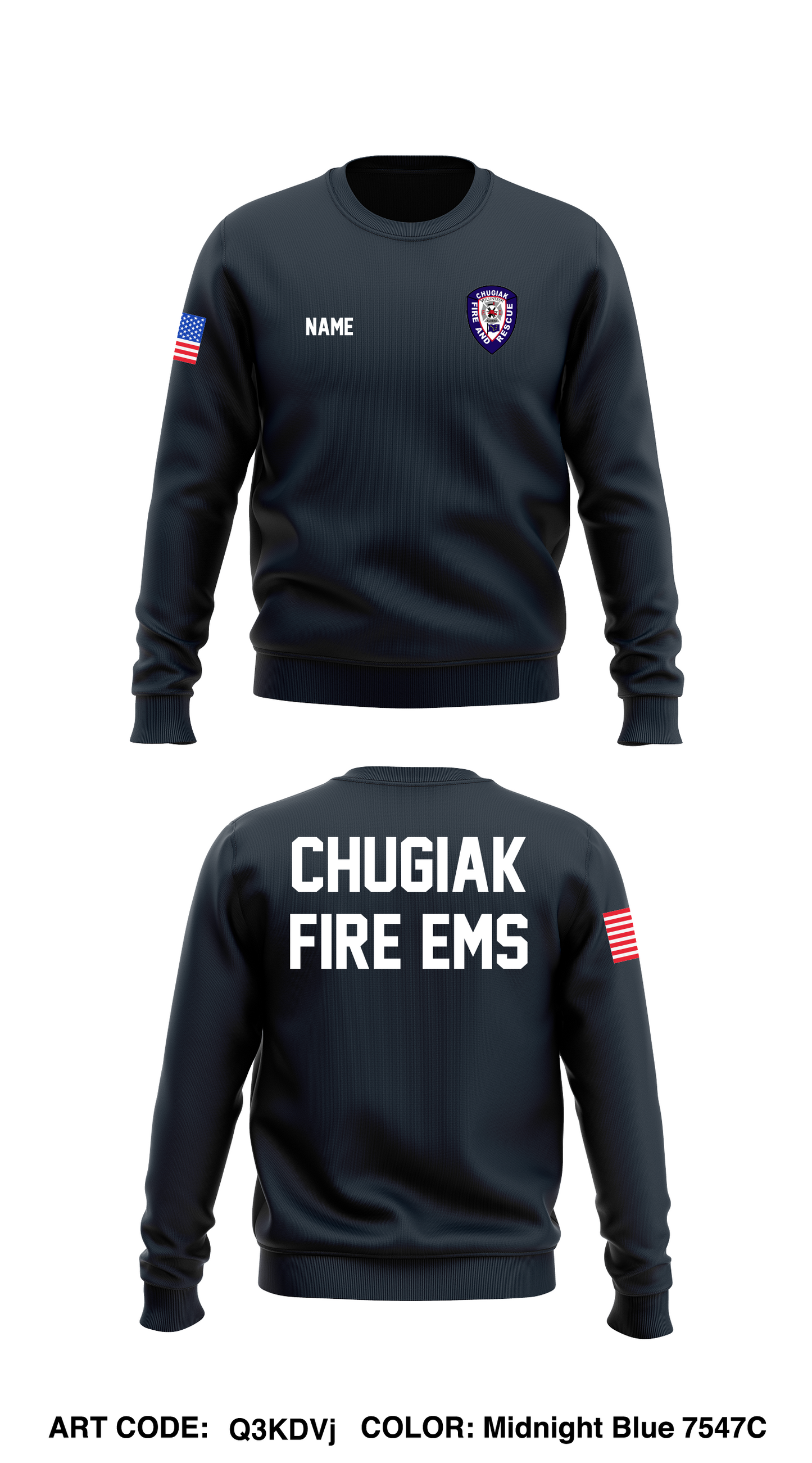CUSTOM - Chugiak Fire and Rescue Department Store 1 Core Men's Crewneck Performance Sweatshirt - Q3KDVj