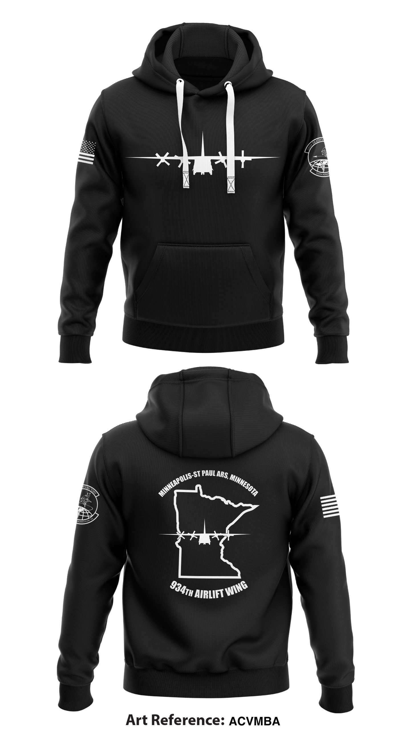 934th AES Core Men's Hooded Performance Sweatshirt - AcVmbA