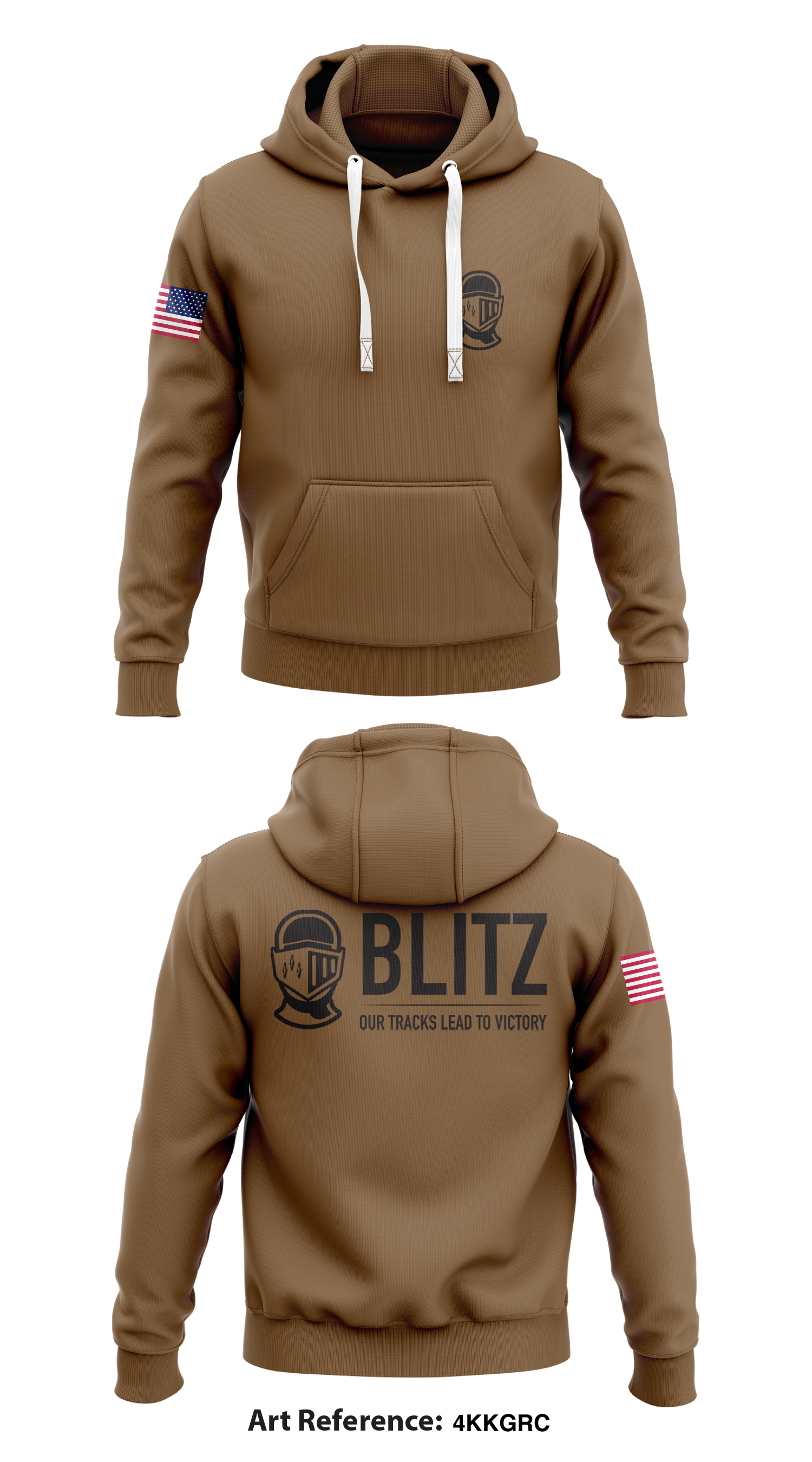 Blitz Company Core Men's Hooded Performance Sweatshirt - 4kkgrc