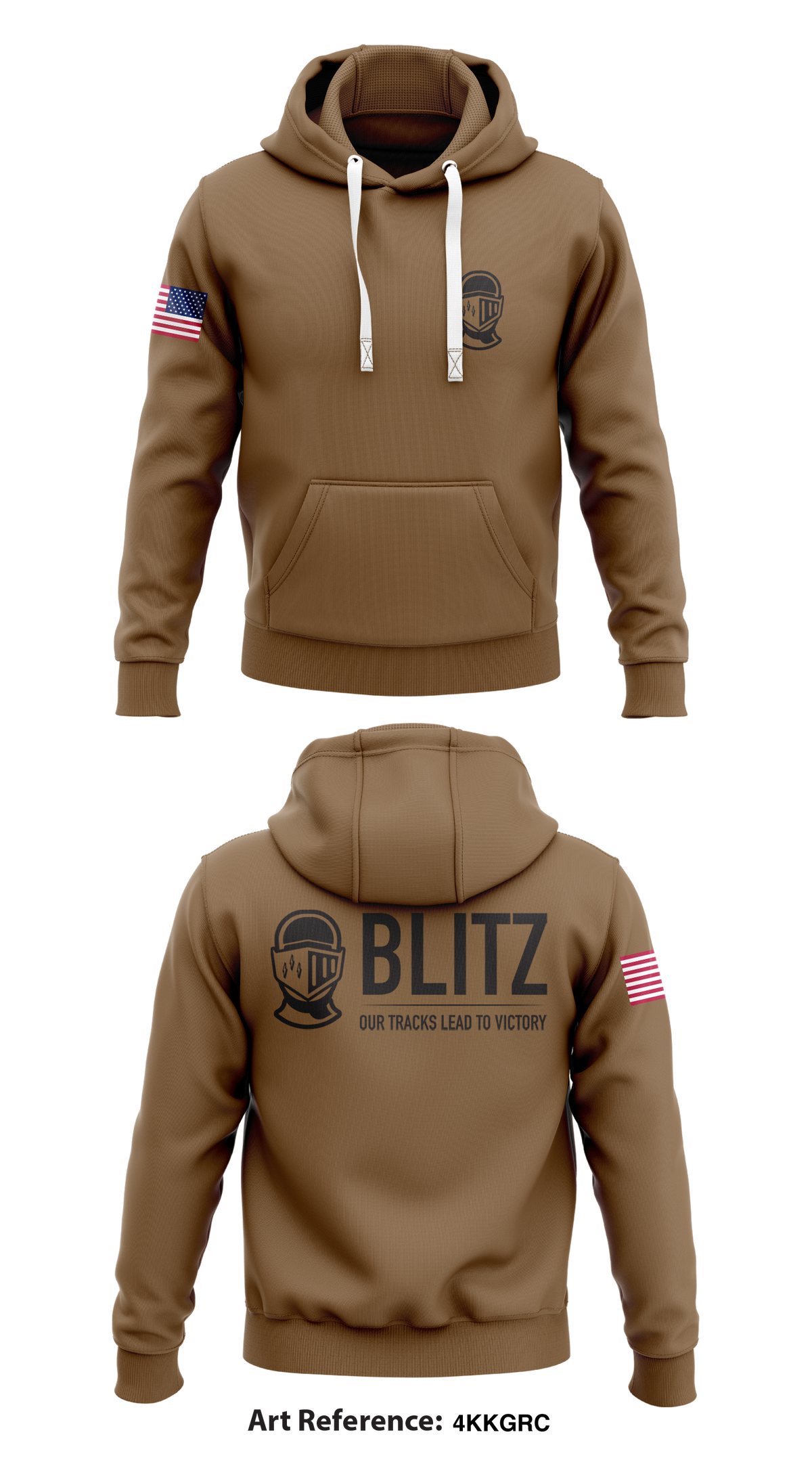 Blitz Company Core Men's Hooded Performance Sweatshirt - 4kkgrc
