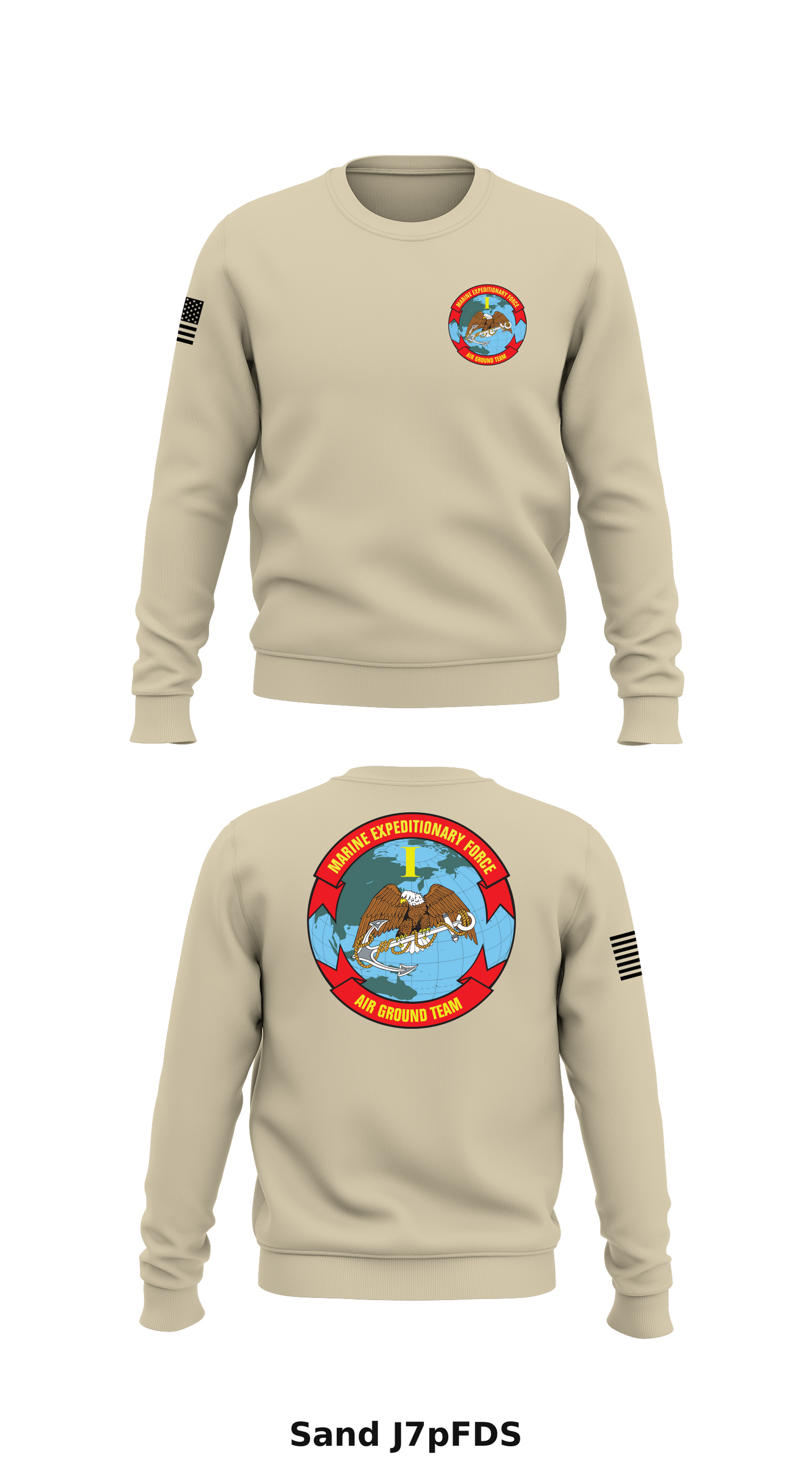 1 Marine Expeditionary Force Store 1 Core Men's Crewneck Performance Sweatshirt - J7pFDS
