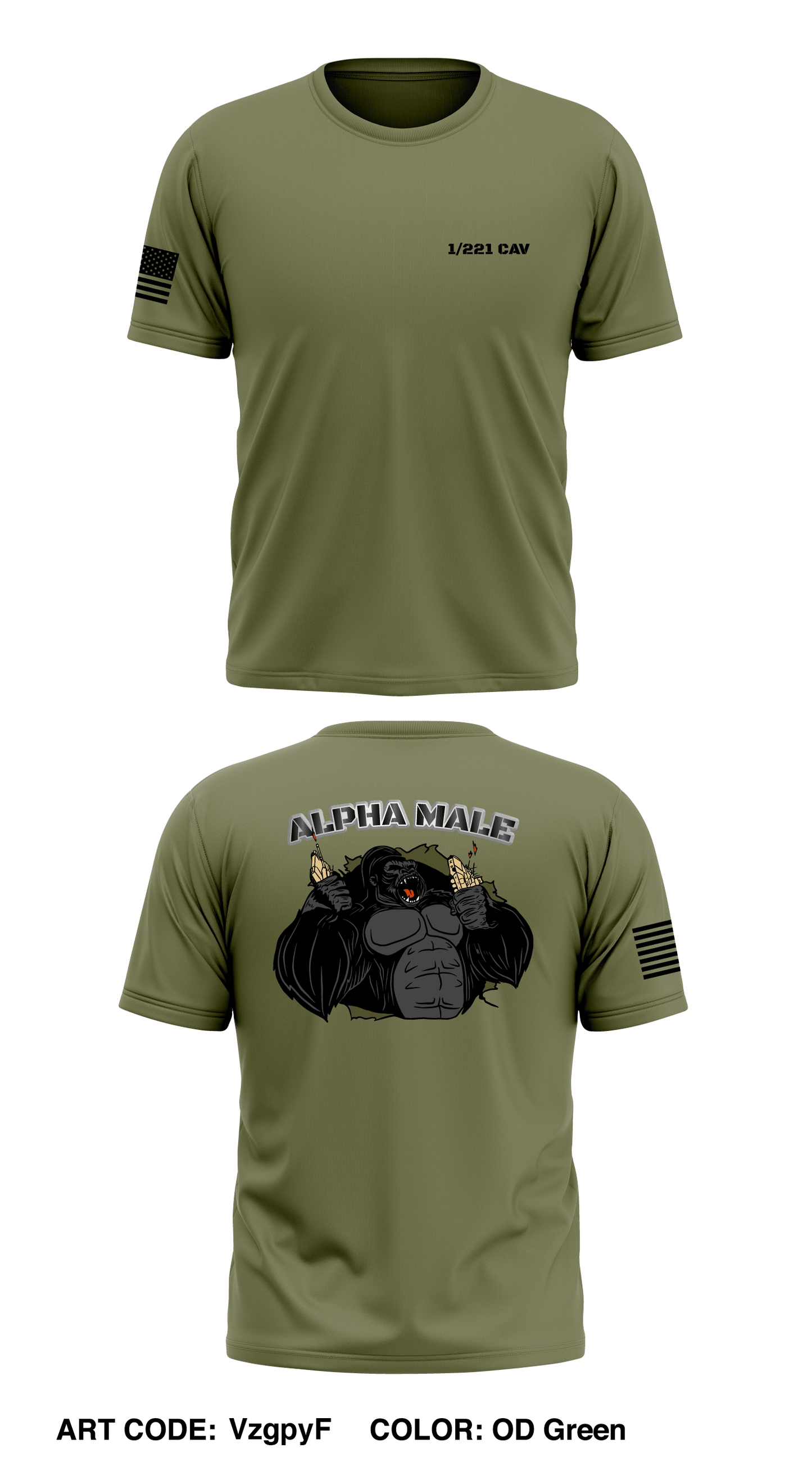 1/221 CAV Store 1 Core Men's SS Performance Tee - VzgpyF