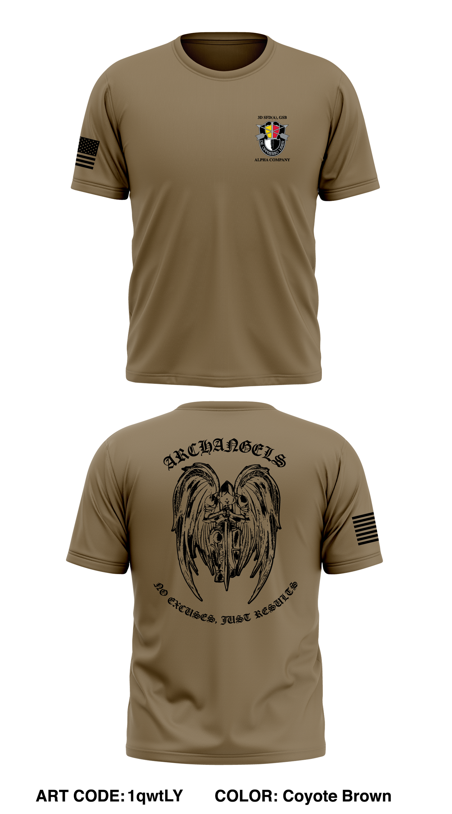 Alpha Company GSB 3D SFG(A) GSB Store 1 Core Men's SS Performance Tee - 1qwtLY