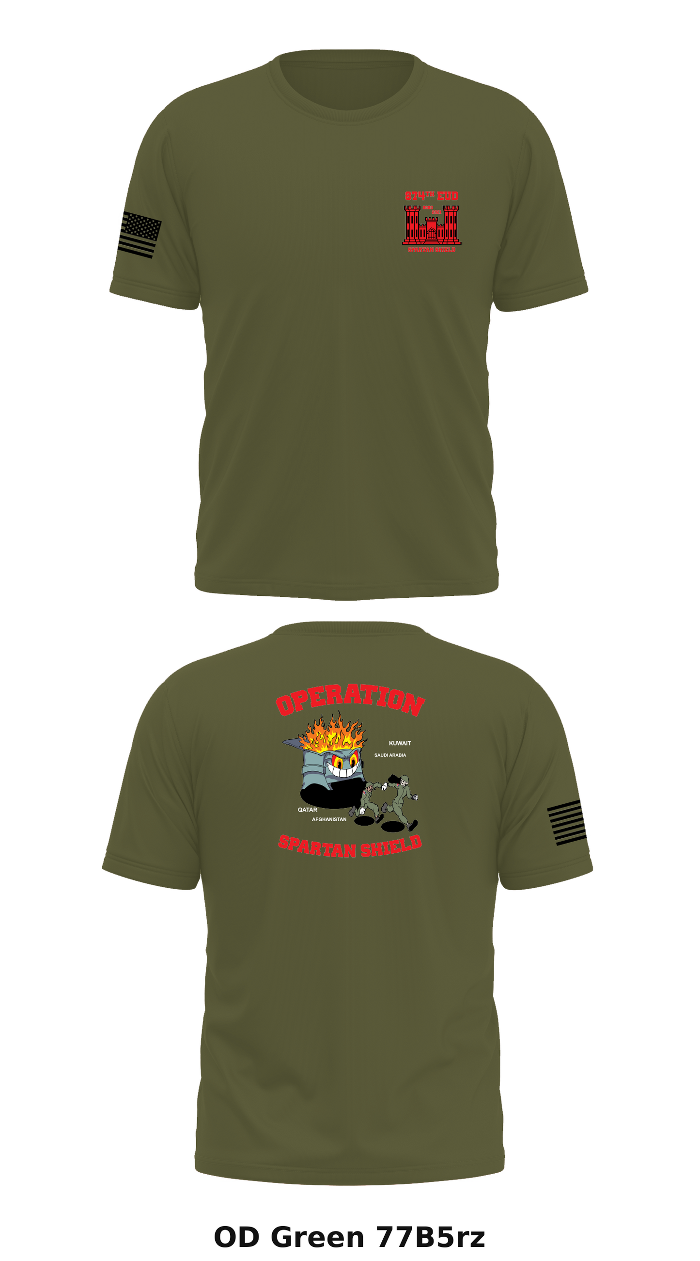 874 EUD Store 1 Core Men's SS Performance Tee - 77B5rz