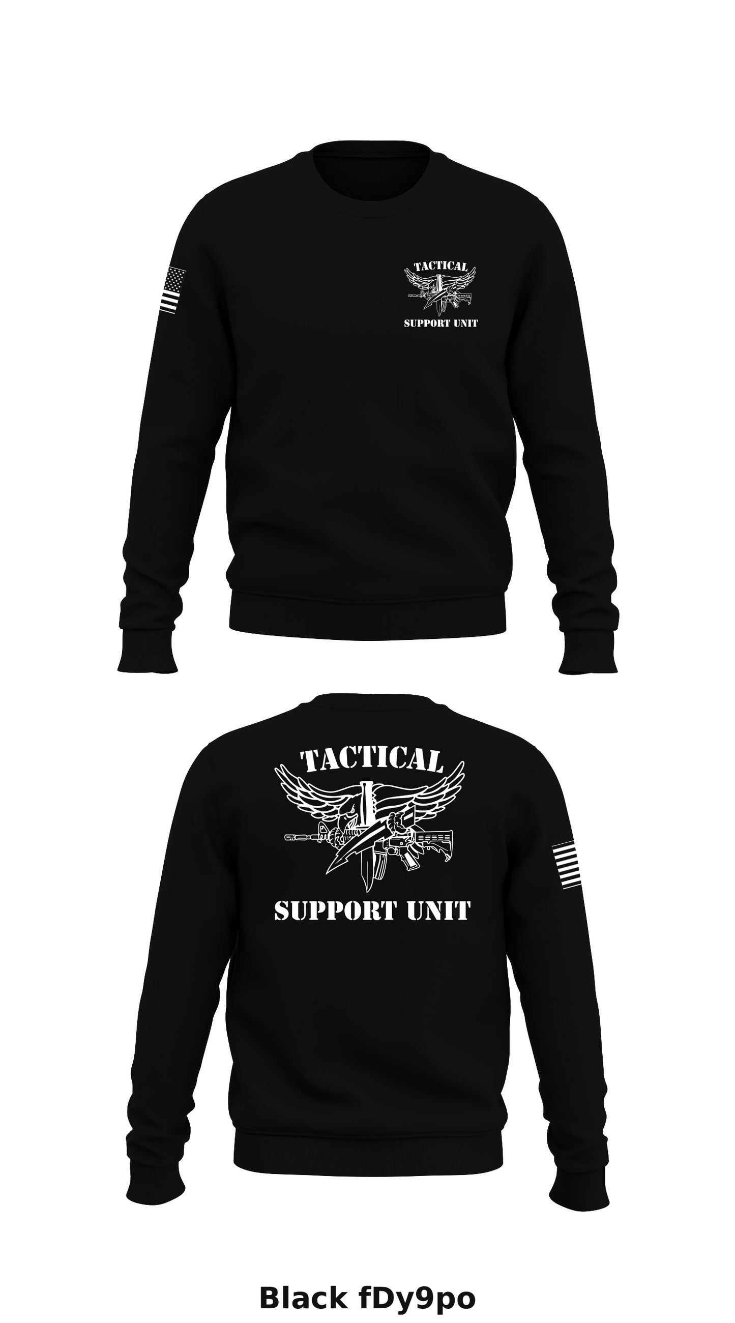 Tactical Support Unit Store 1 Core Men's Crewneck Performance Sweatshirt - fDy9po