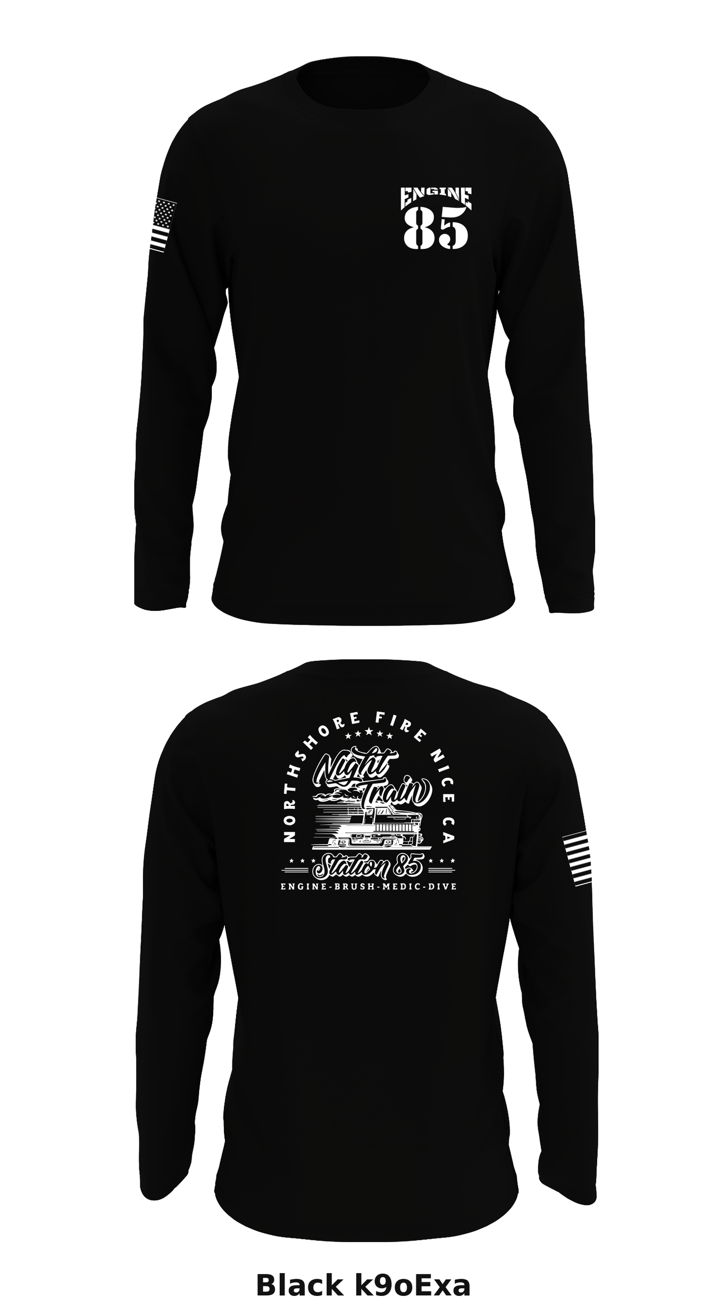 Engine 85 Store 1 Core Men's LS Performance Tee - k9oExa