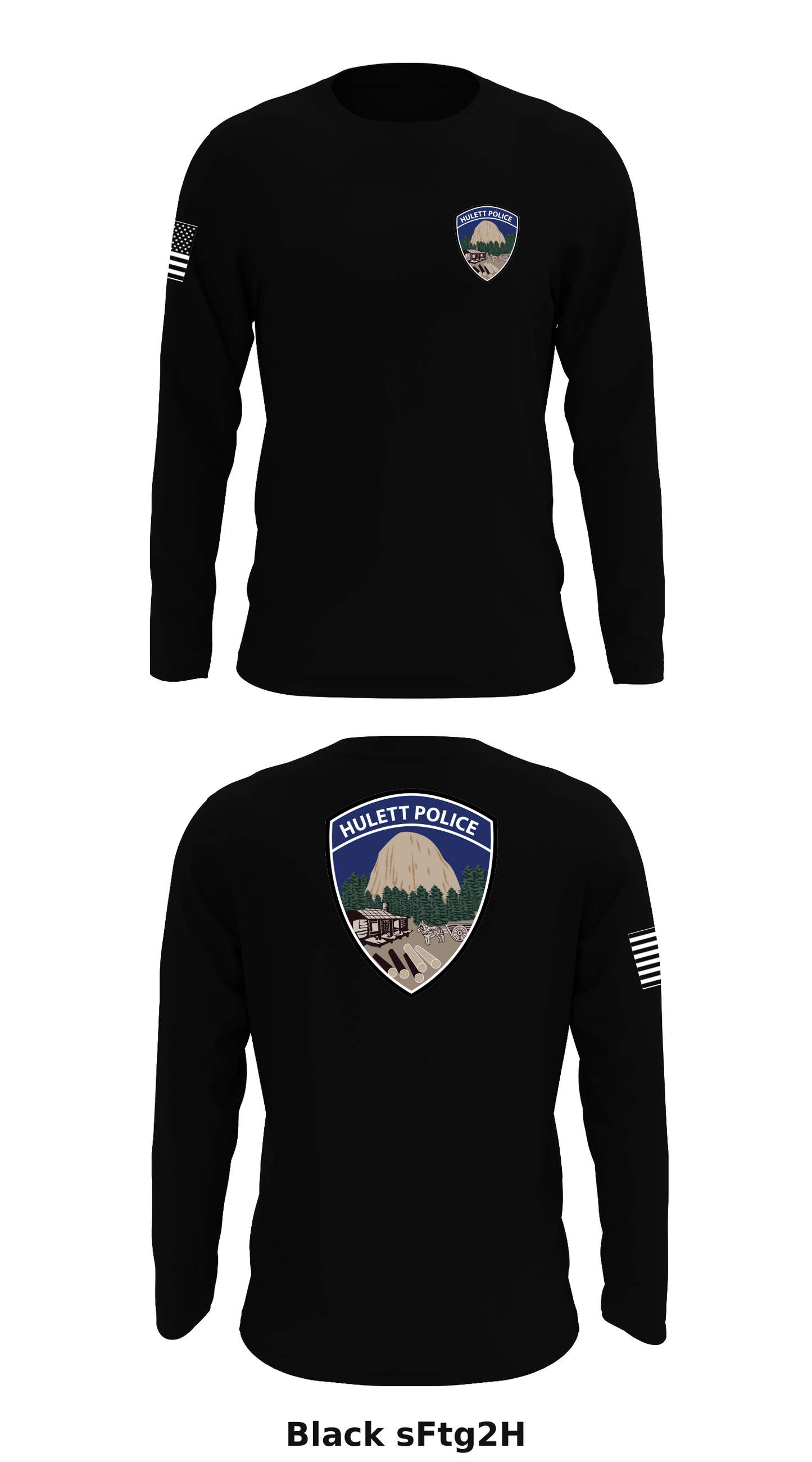 Hulett Police Department-WY Store 1 Core Men's LS Performance Tee - sFtg2H