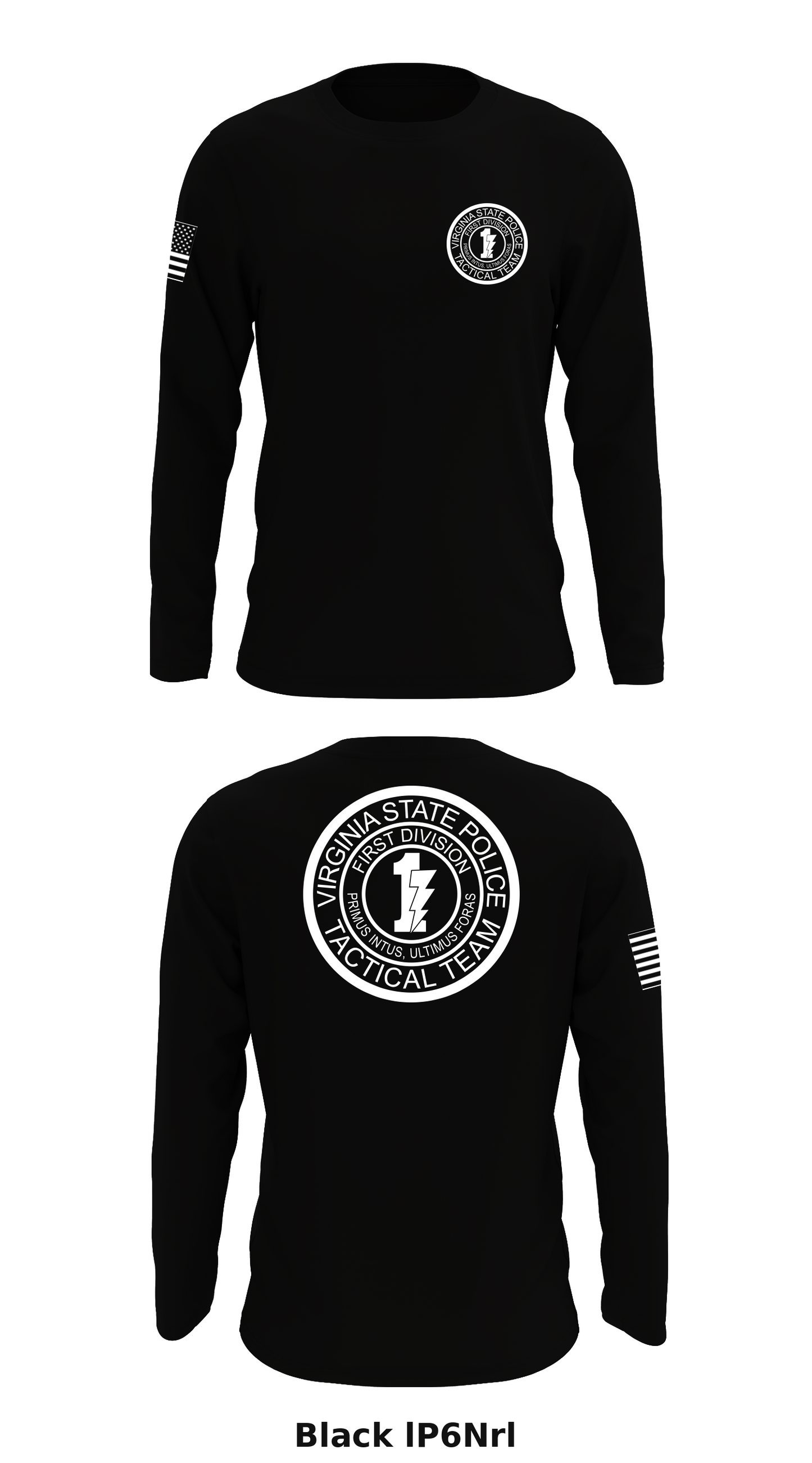 Virginia state police division one tactical team Store 1 Core Men's LS Performance Tee - lP6Nrl