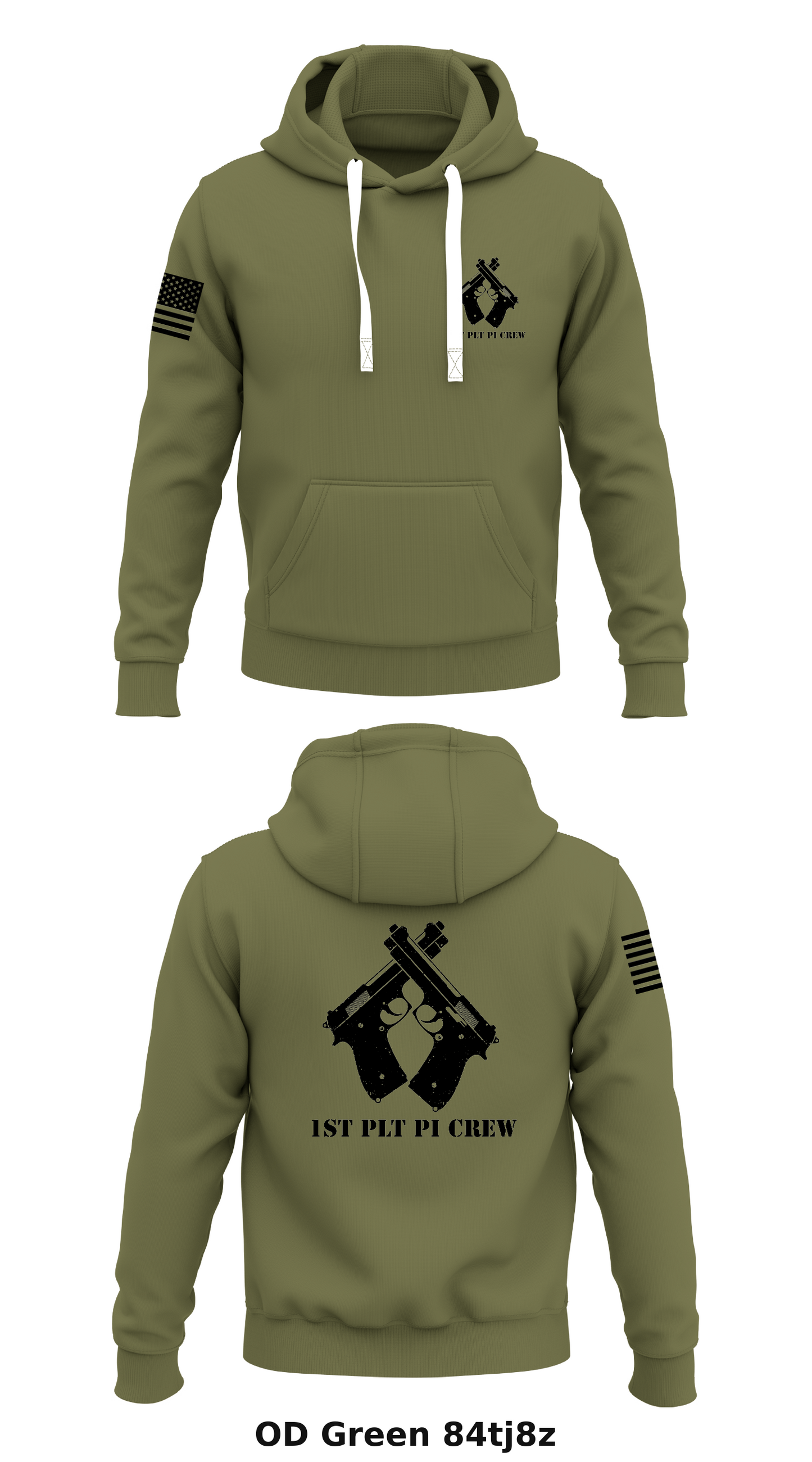 MCRD Pmo 1st Plt Store 1 Core Men's Hooded Performance Sweatshirt - 84tj8z