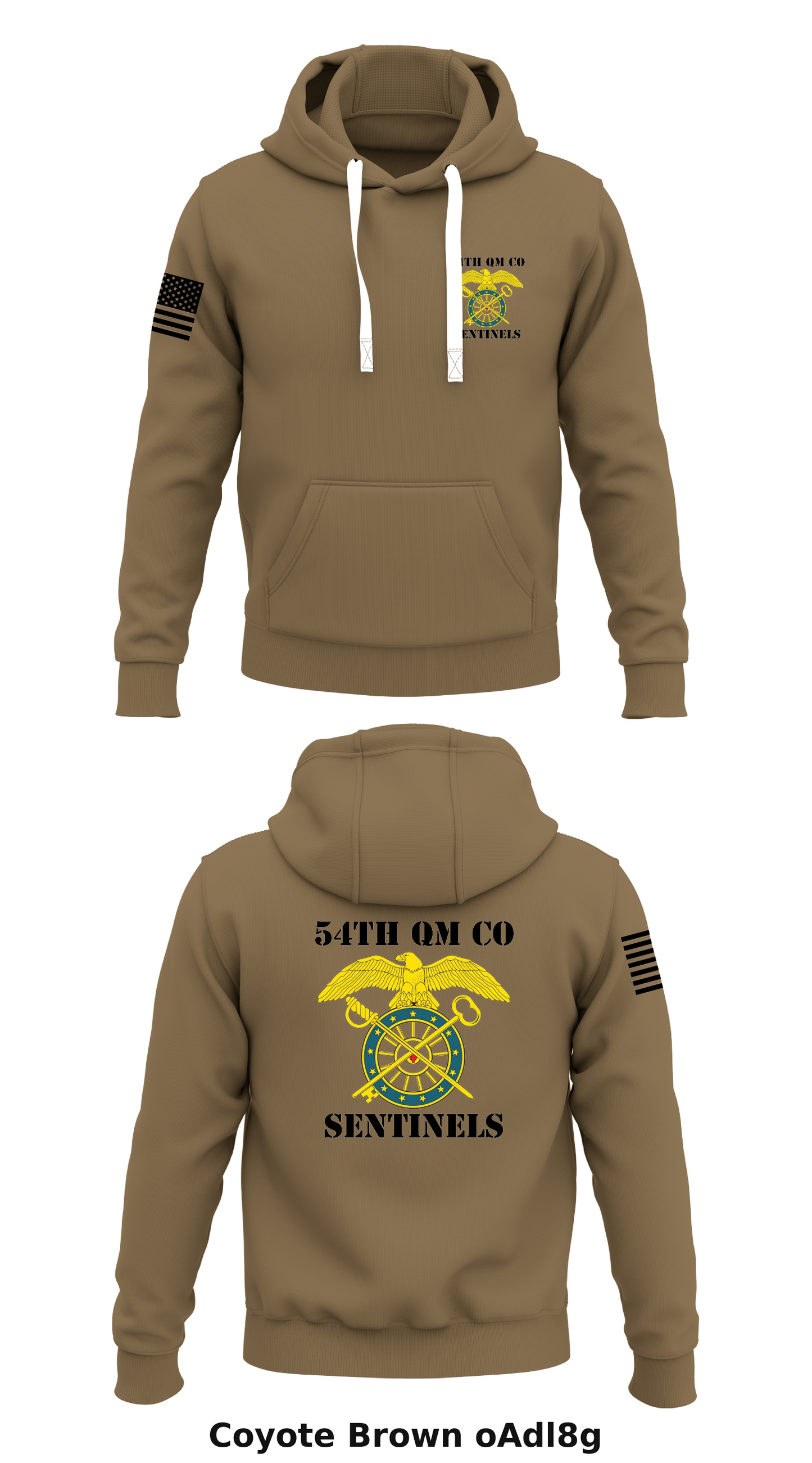 54TH QM CO Sentinels Store 1 Core Men's Hooded Performance Sweatshirt - oAdl8g