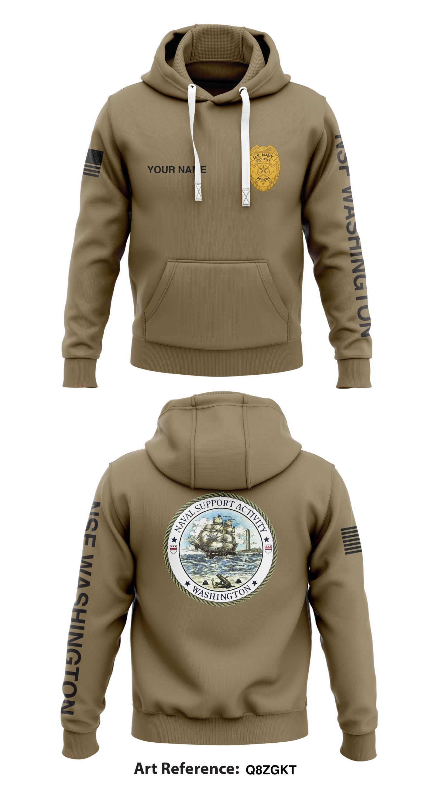 NSF Washington Store 1 Core Men's Hooded Performance Sweatshirt - Q8zgkt