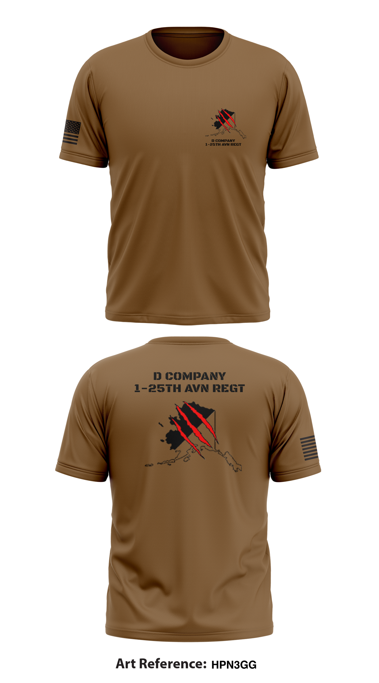 D Company, 1-25th AVN REGT Store 1 Core Men's SS Performance Tee - HPn3GG