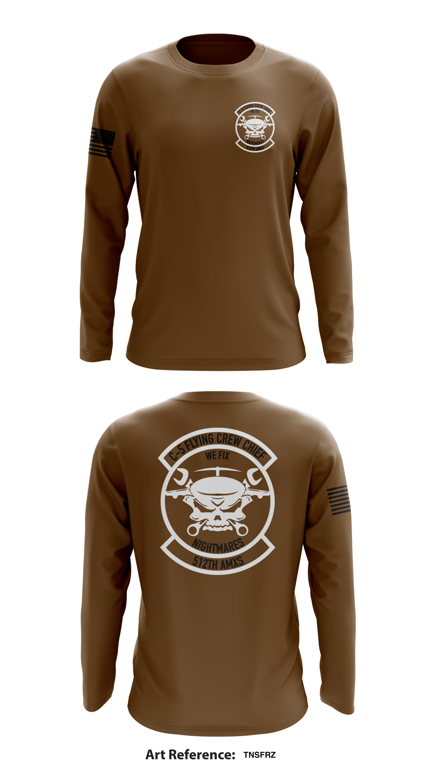 512th amxs Store 1 Core Men's LS Performance Tee - tnsfrZ