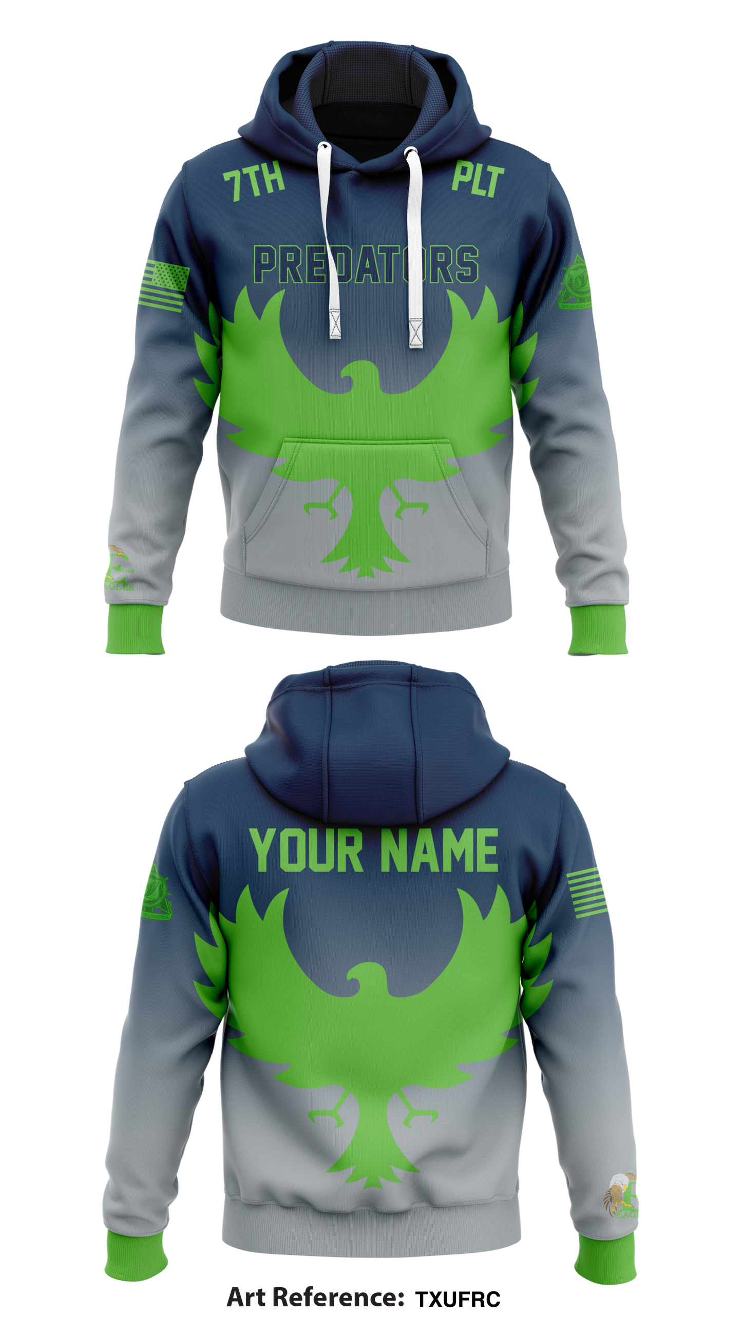 7th PLT Predators Store 1 Core Men's Hooded Performance Sweatshirt - txufRC