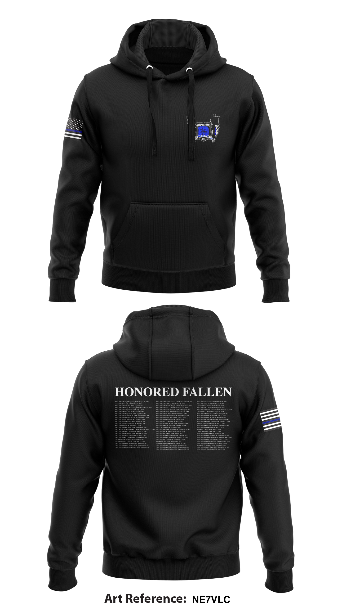 Memphis Police Store 1 Core Men's Hooded Performance Sweatshirt - nE7VLc
