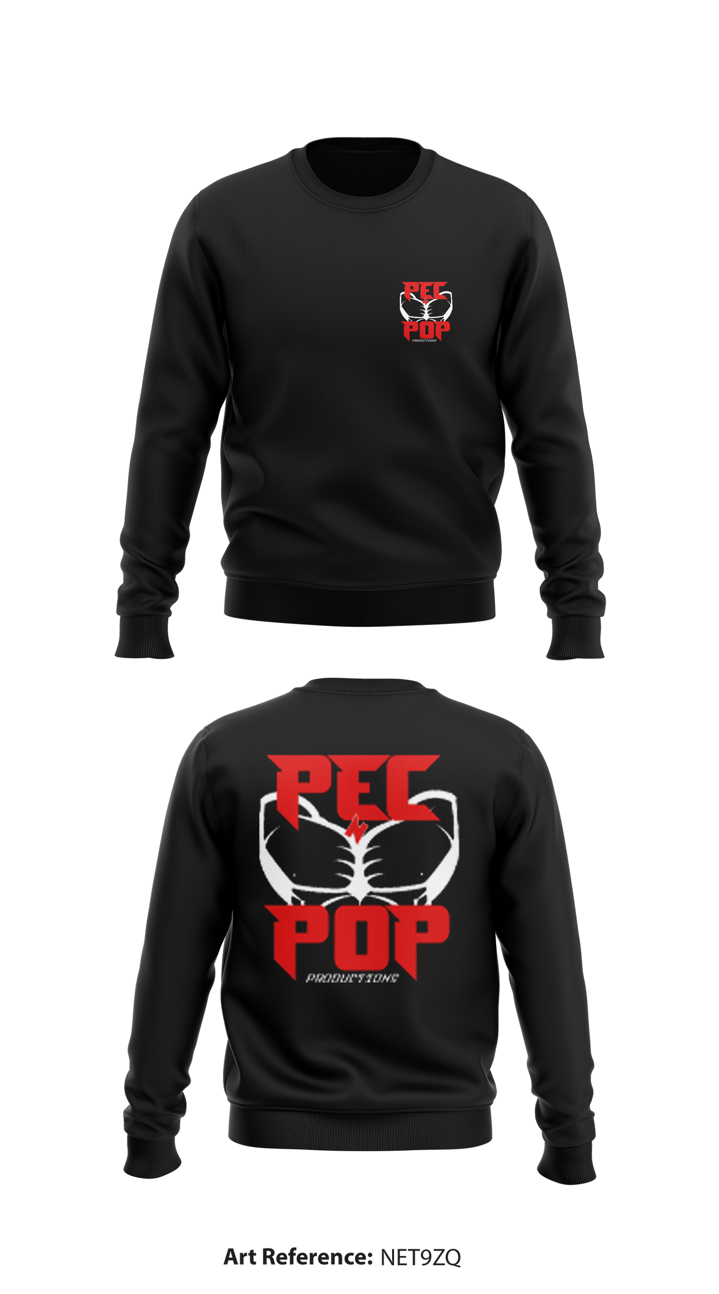 PECnPOP Store 1 Core Men's Crewneck Performance Sweatshirt - neT9ZQ