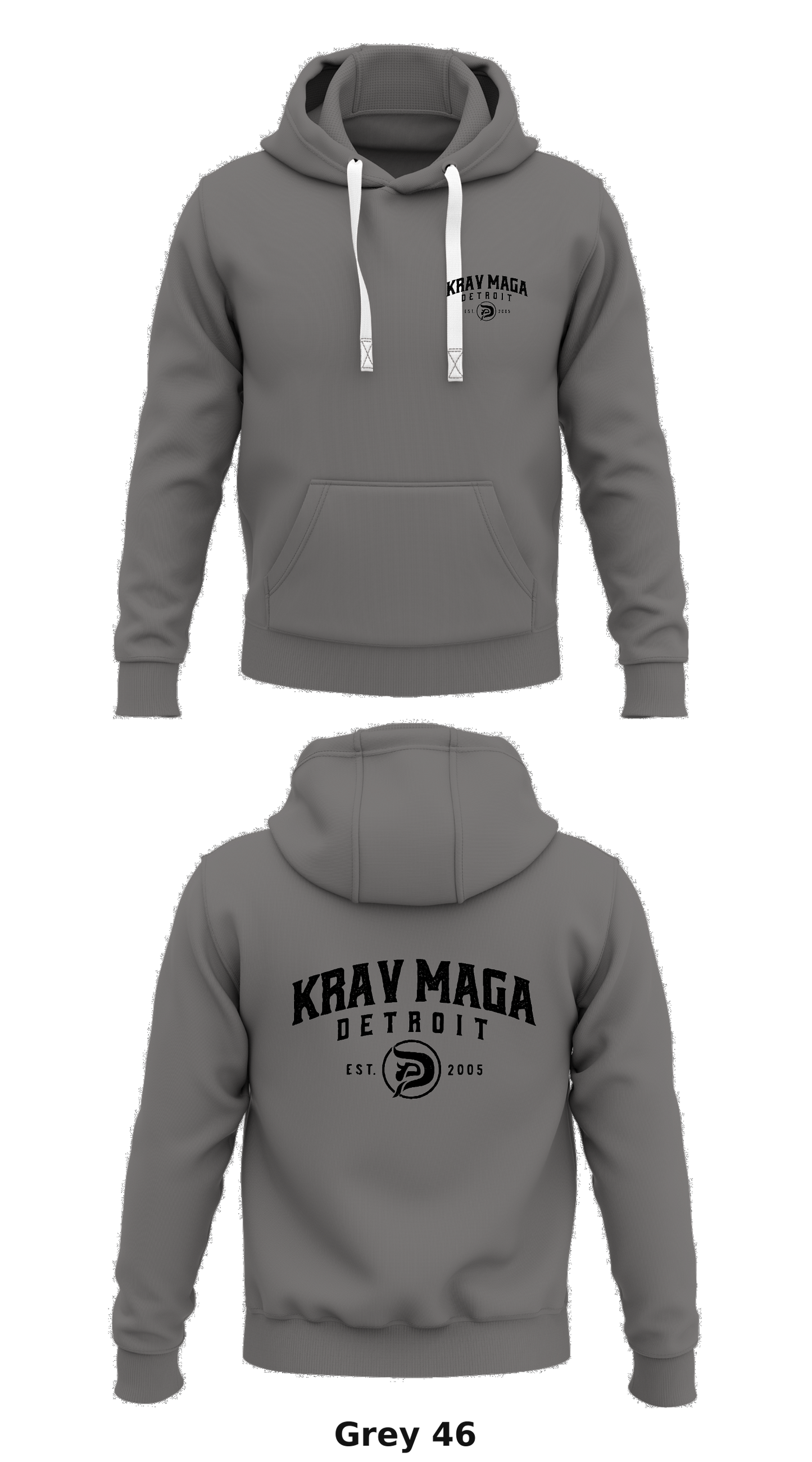 Krav Maga Detroit Store 1 Core Men's Hooded Performance Sweatshirt - 93991562289