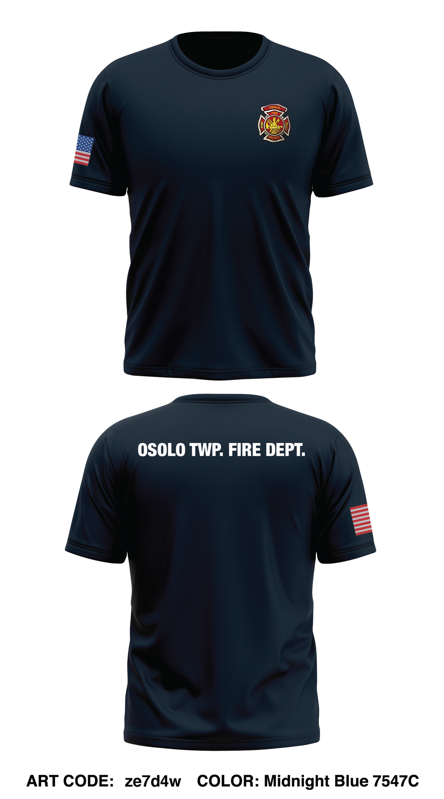 Osolo Twp. Fire Department Store 1 Core Men's SS Performance Tee - ze7d4w