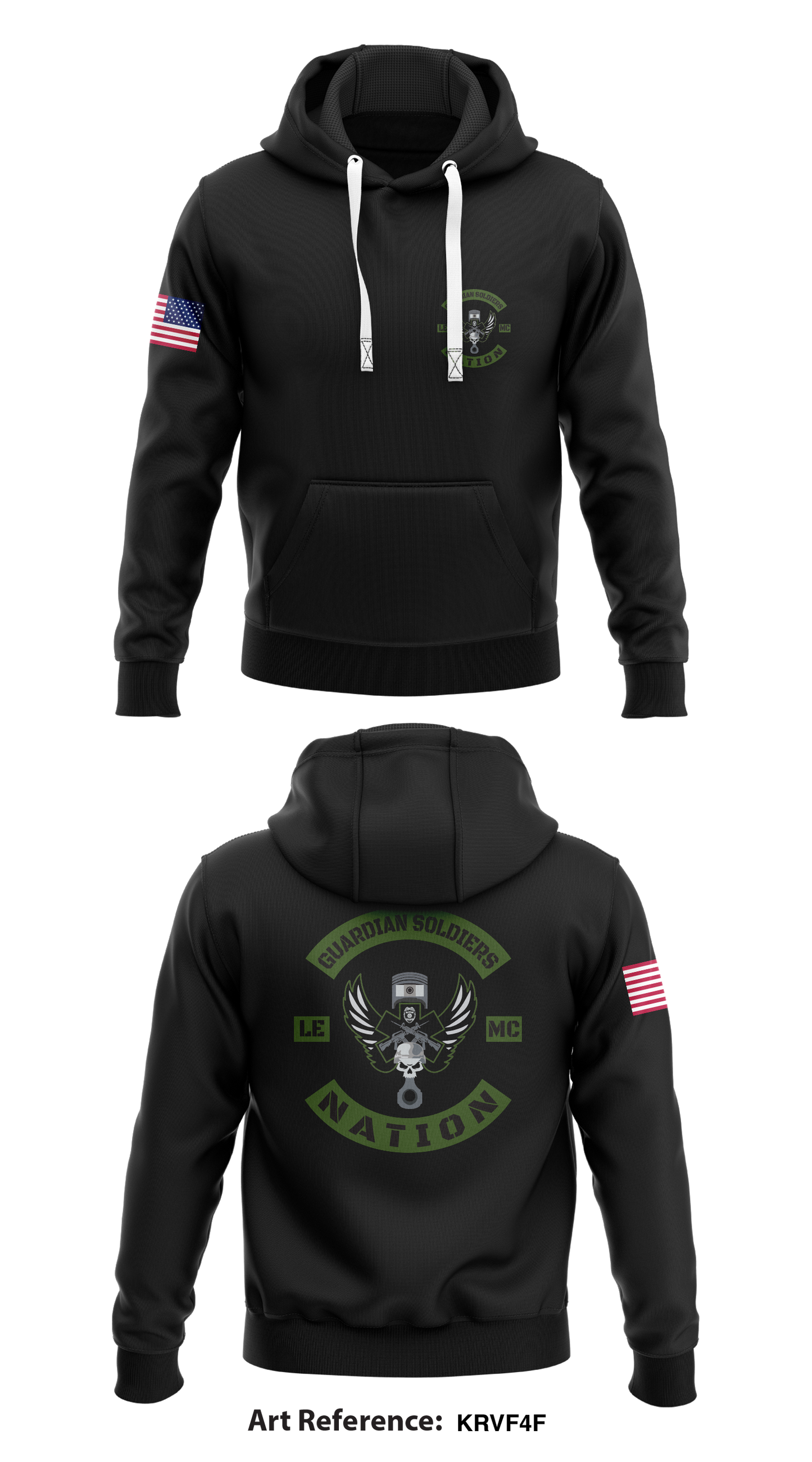 Guardian Soldiers Law Enforcement Motorcycle Club Store 1 Core Men's Hooded Performance Sweatshirt - kRVf4f