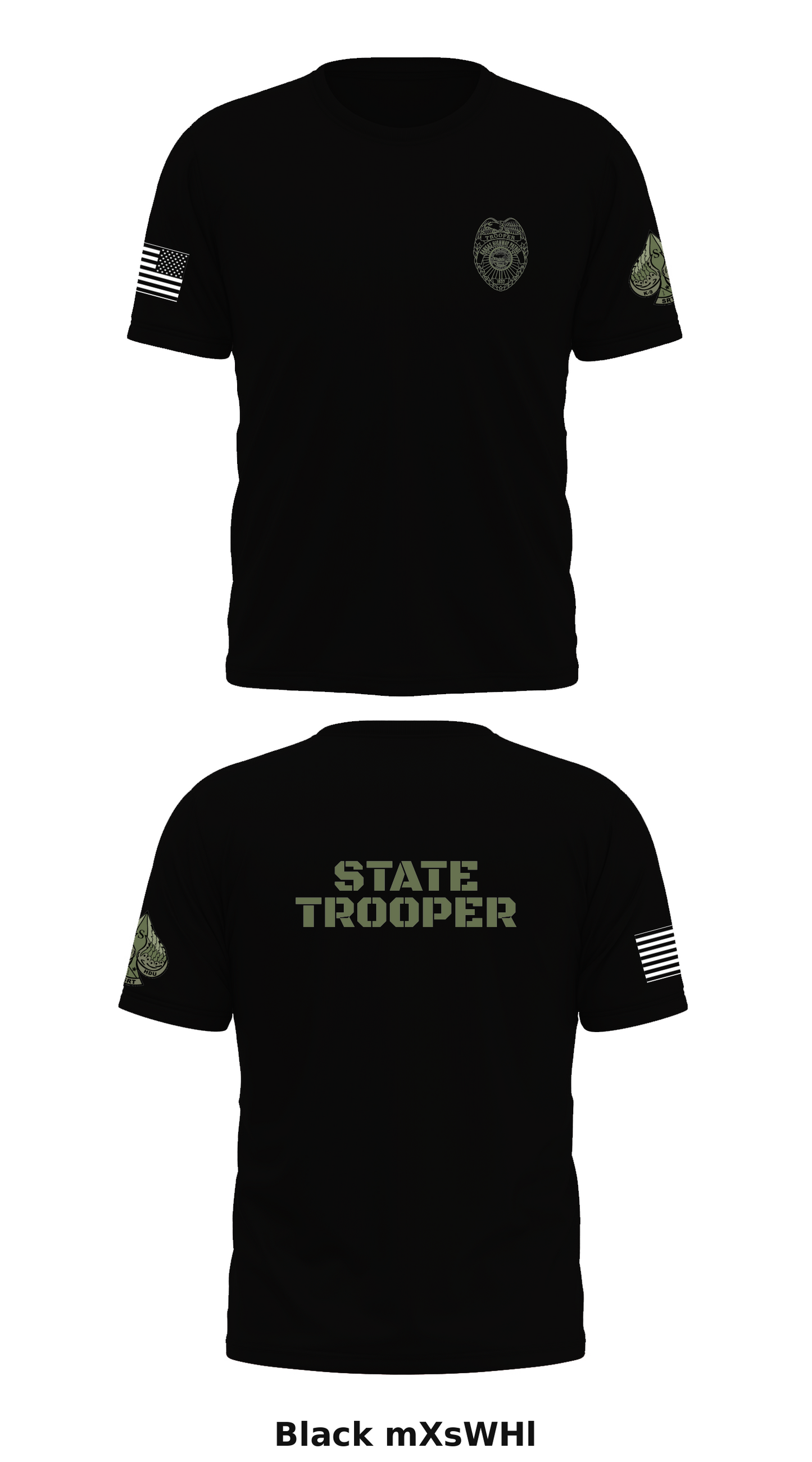 Troop S SRT/HDU/K9 Store 1 Core Men's SS Performance Tee - mXsWHl