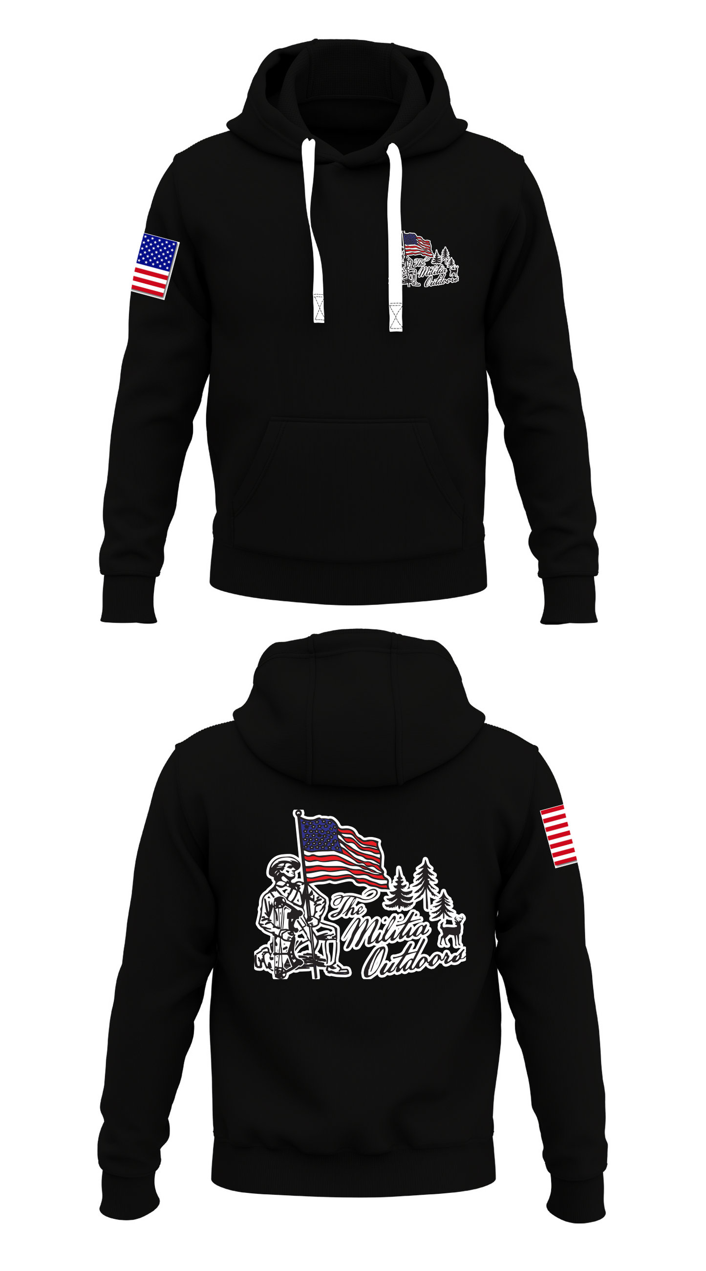 The Militia Outdoors Store 1 Core Men's Hooded Performance Sweatshirt - 90140662123