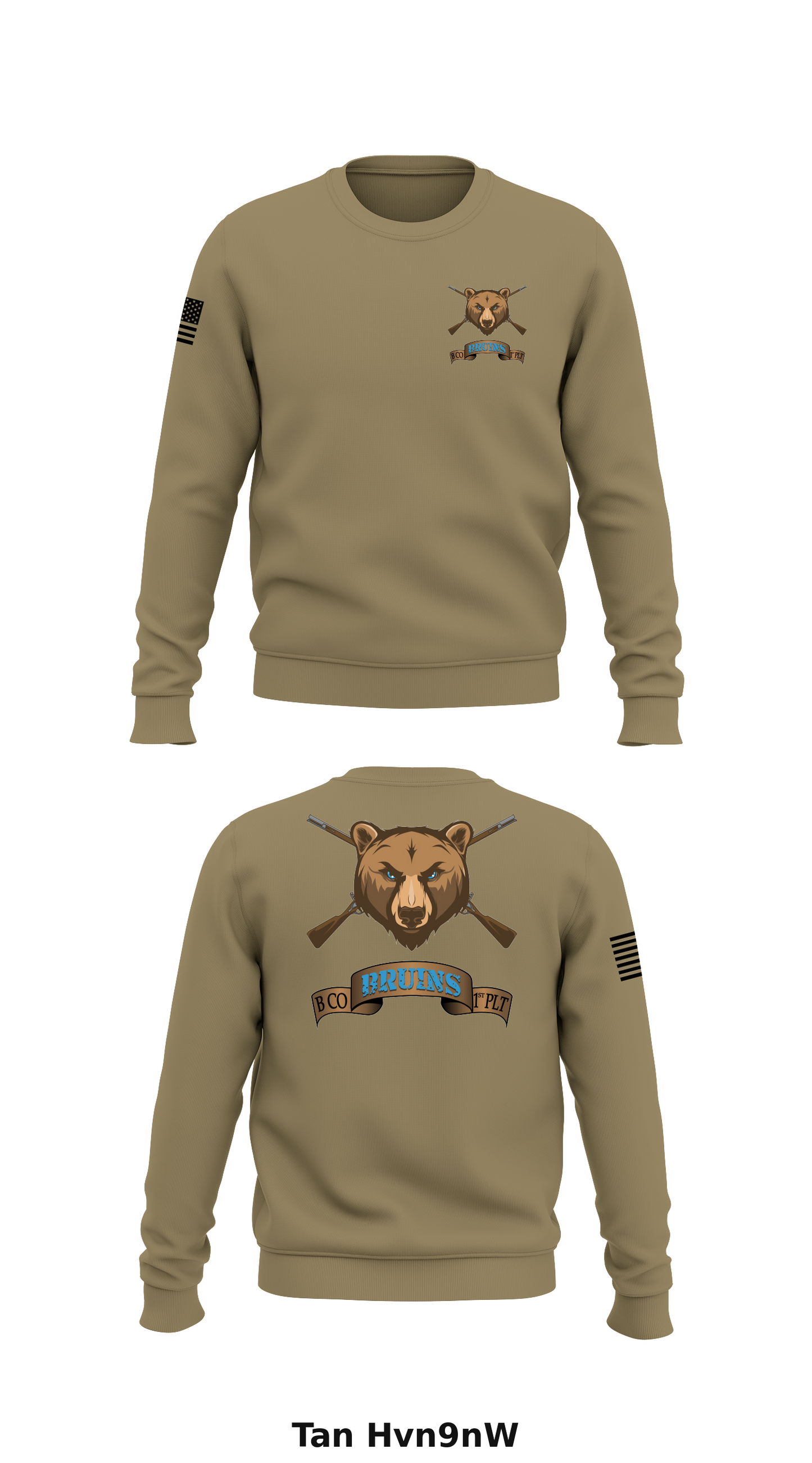 B Co, 2nd BN, 2nd IN REGT Store 1 Core Men's Crewneck Performance Sweatshirt - Hvn9nW