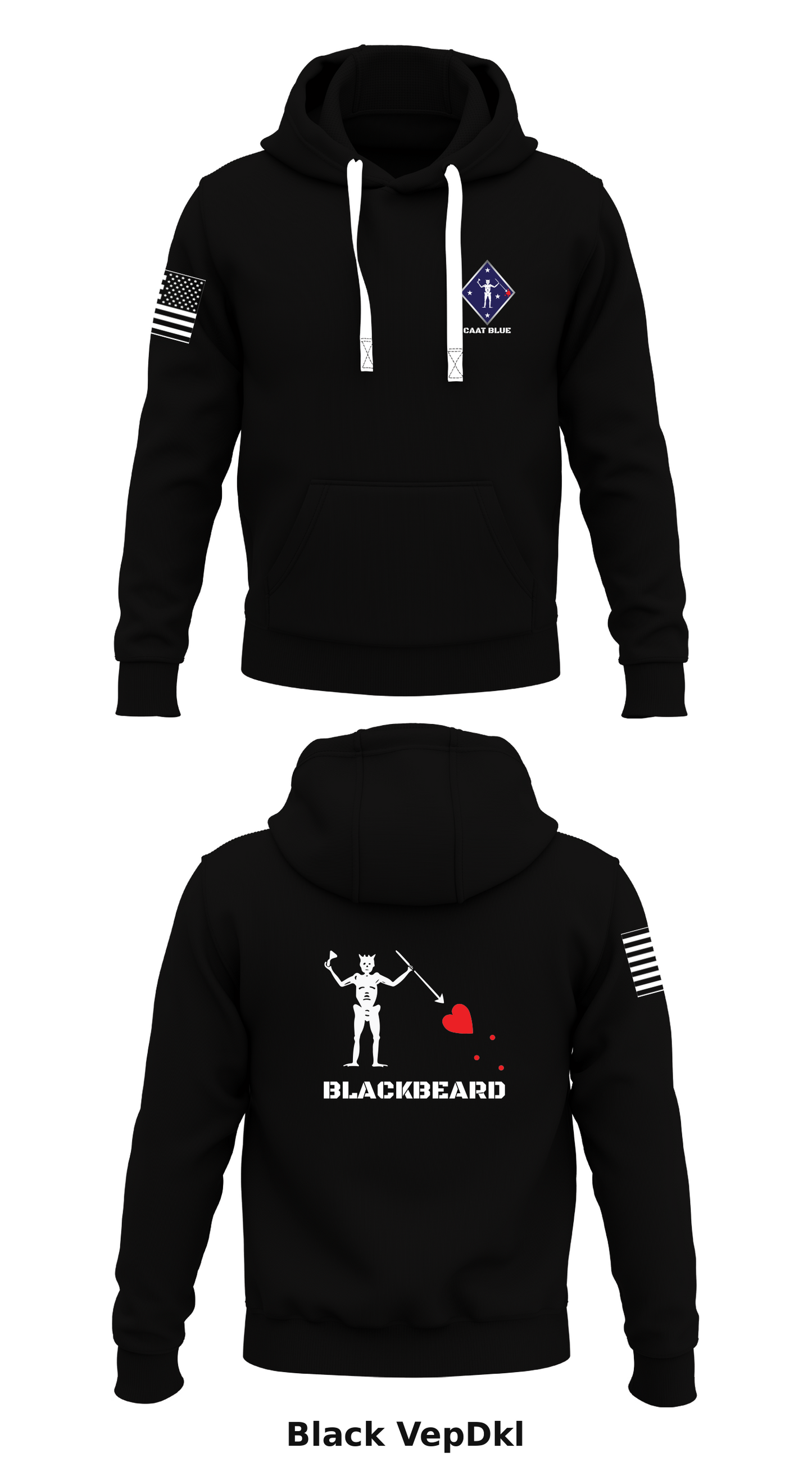 CAAT Blue, V21 Store 1 Core Men's Hooded Performance Sweatshirt - VepDkl