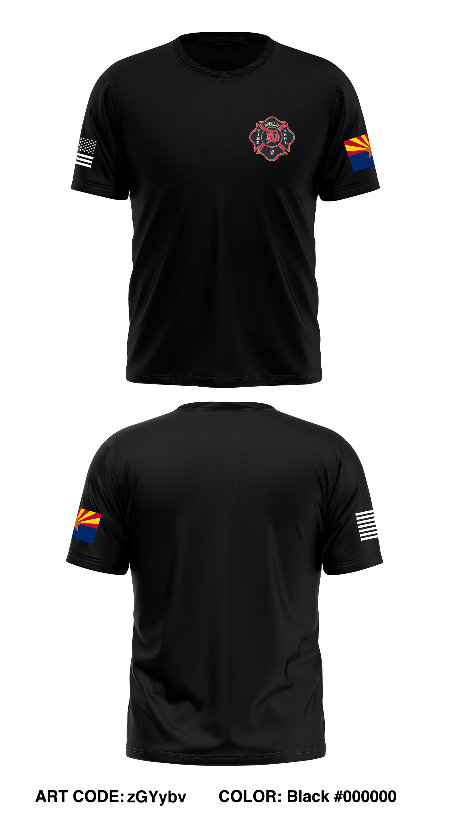 Douglas fire dept. Store 1 Core Men's SS Performance Tee - zGYybv