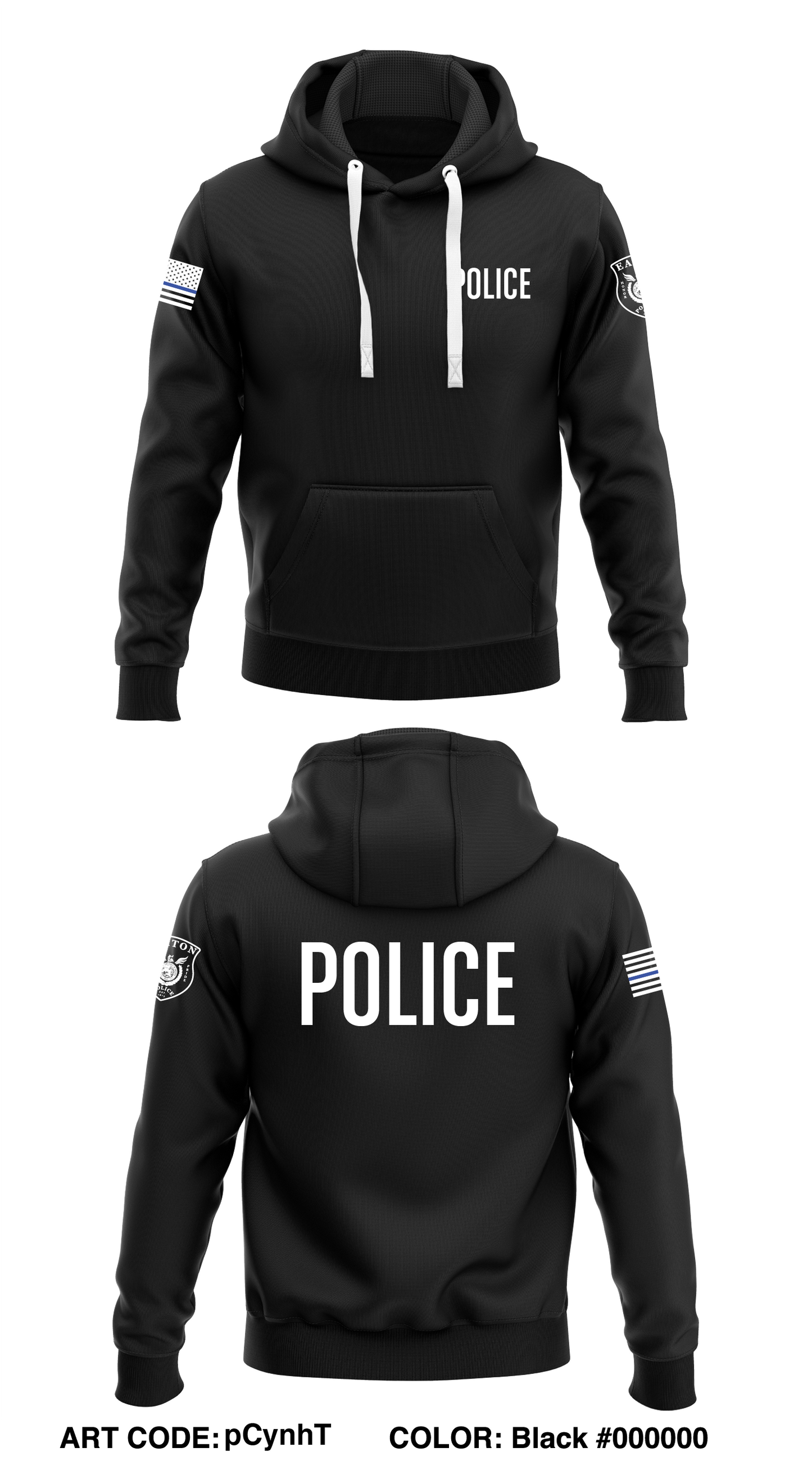 Eaton Police Department Store 1 Core Men's Hooded Performance Sweatshirt - pCynhT