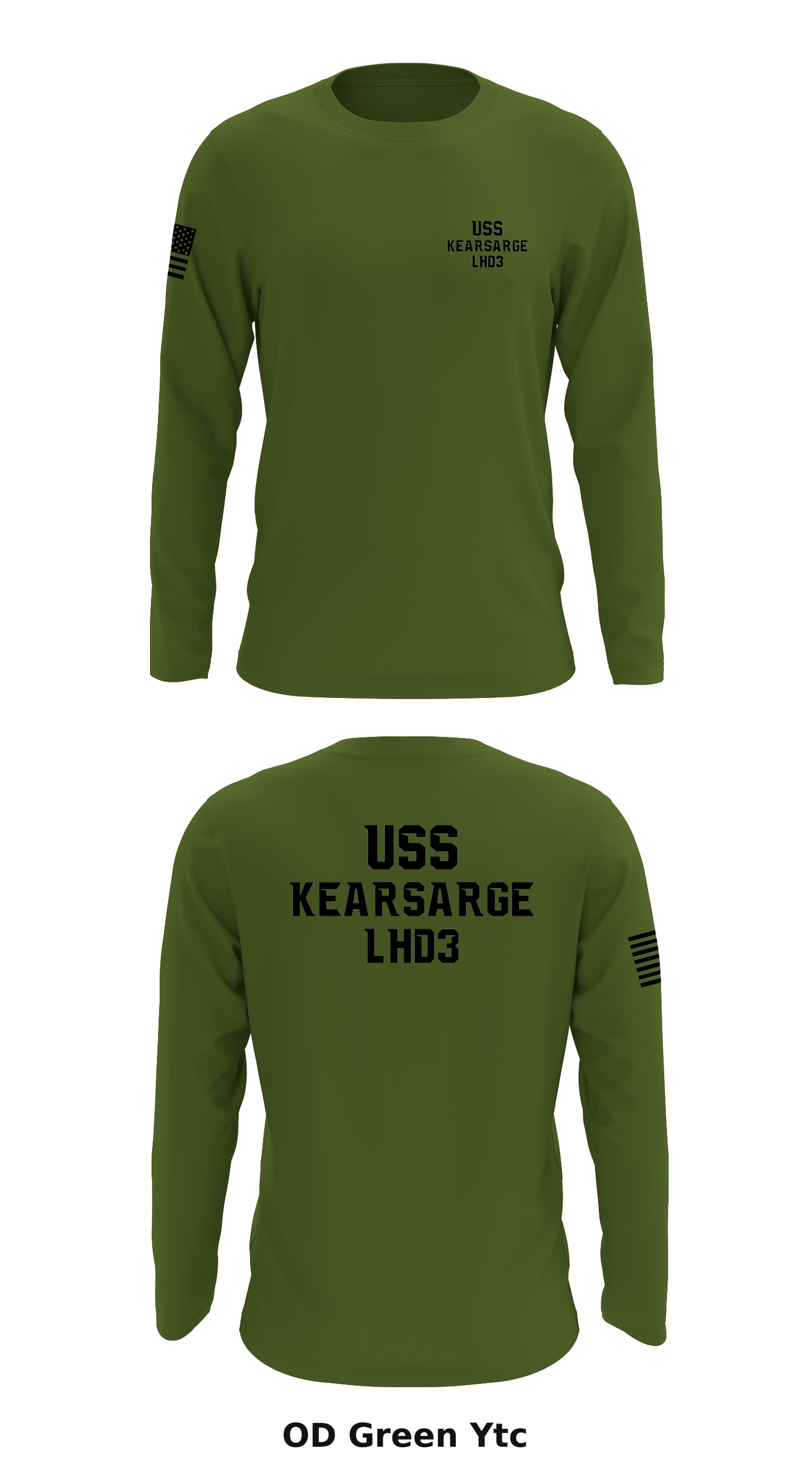 USS KEARSARGE LHD3 Store 1 Core Men's LS Performance Tee - Ytc