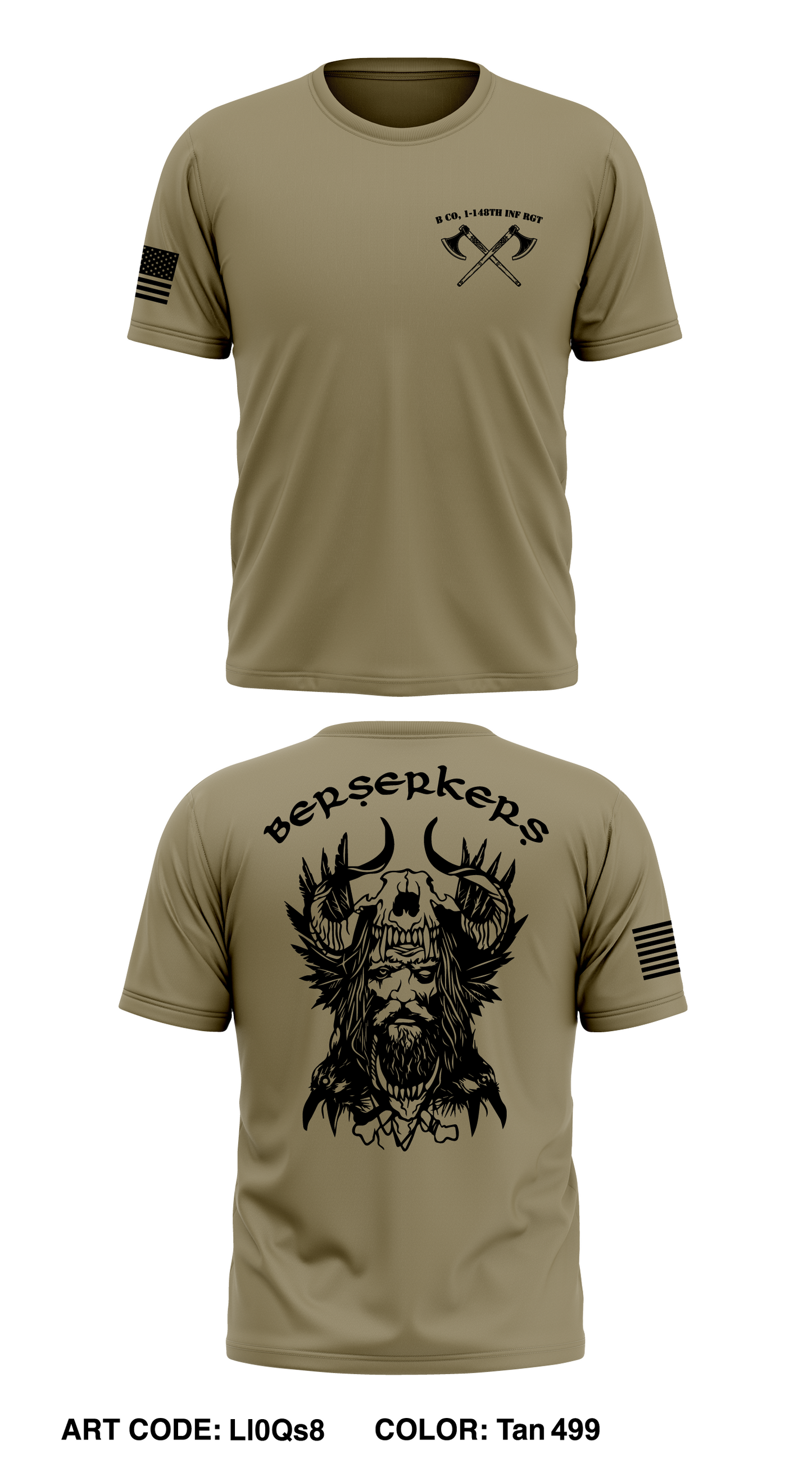 B Co, 1-148th INF RGT Store 1 Core Men's SS Performance Tee - Ll0Qs8