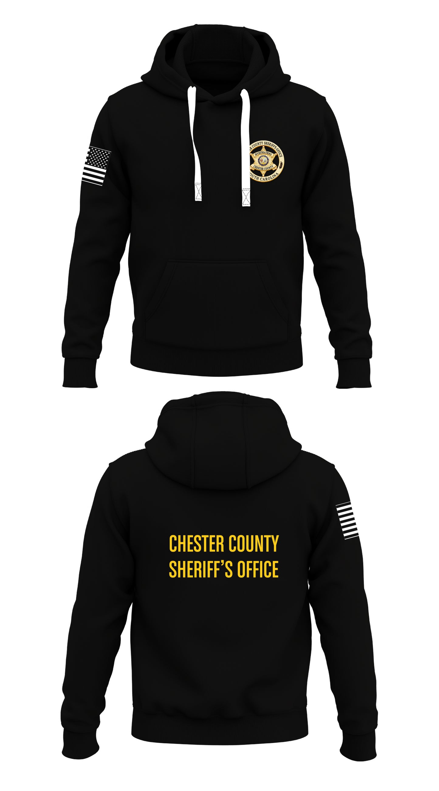 Chester County Sheriff's Office Criminal Investigation Division Store 1 Core Men's Hooded Performance Sweatshirt - 49214390845