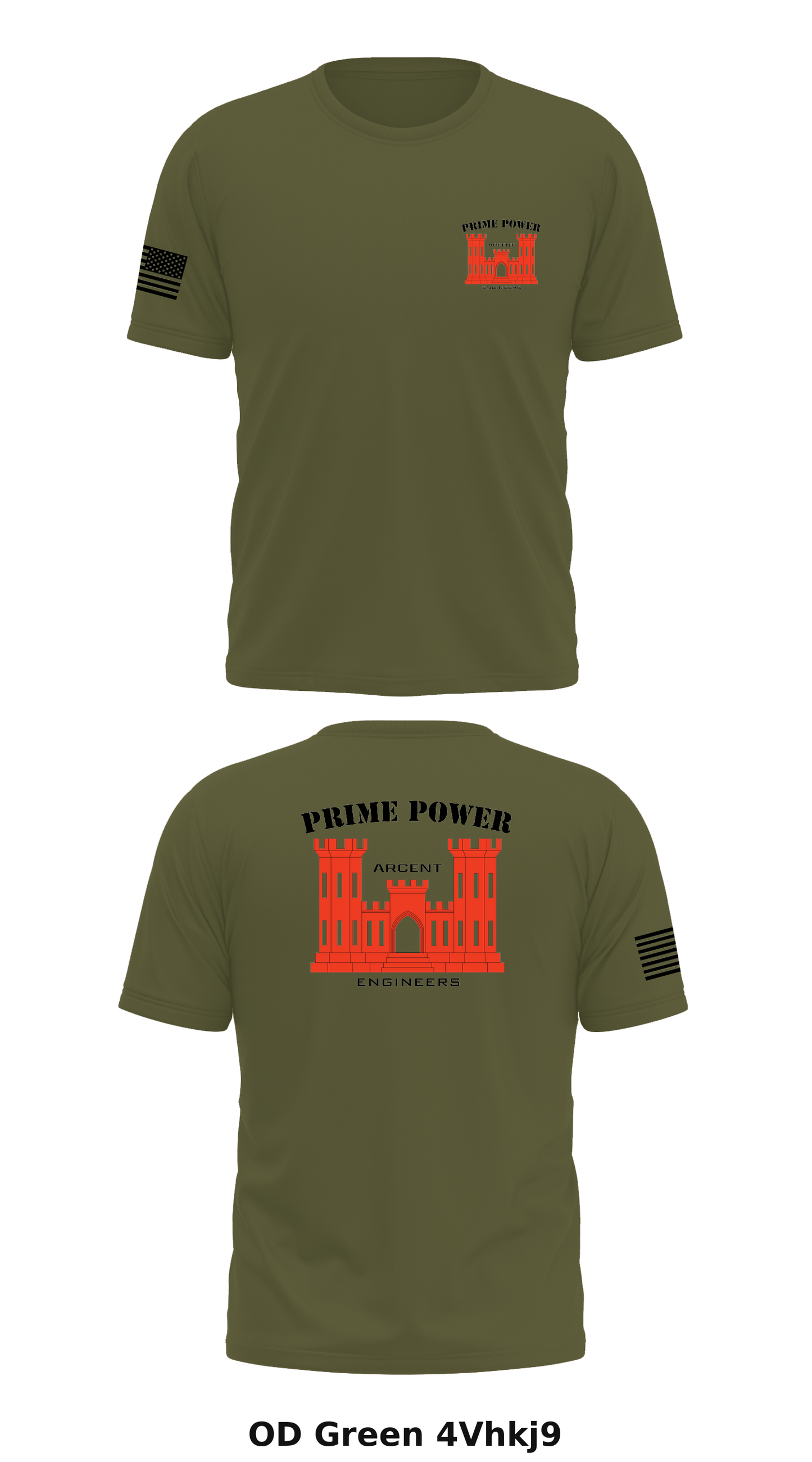 ARCENT ENG PRIME POWER Store 1 Core Men's SS Performance Tee - 4Vhkj9