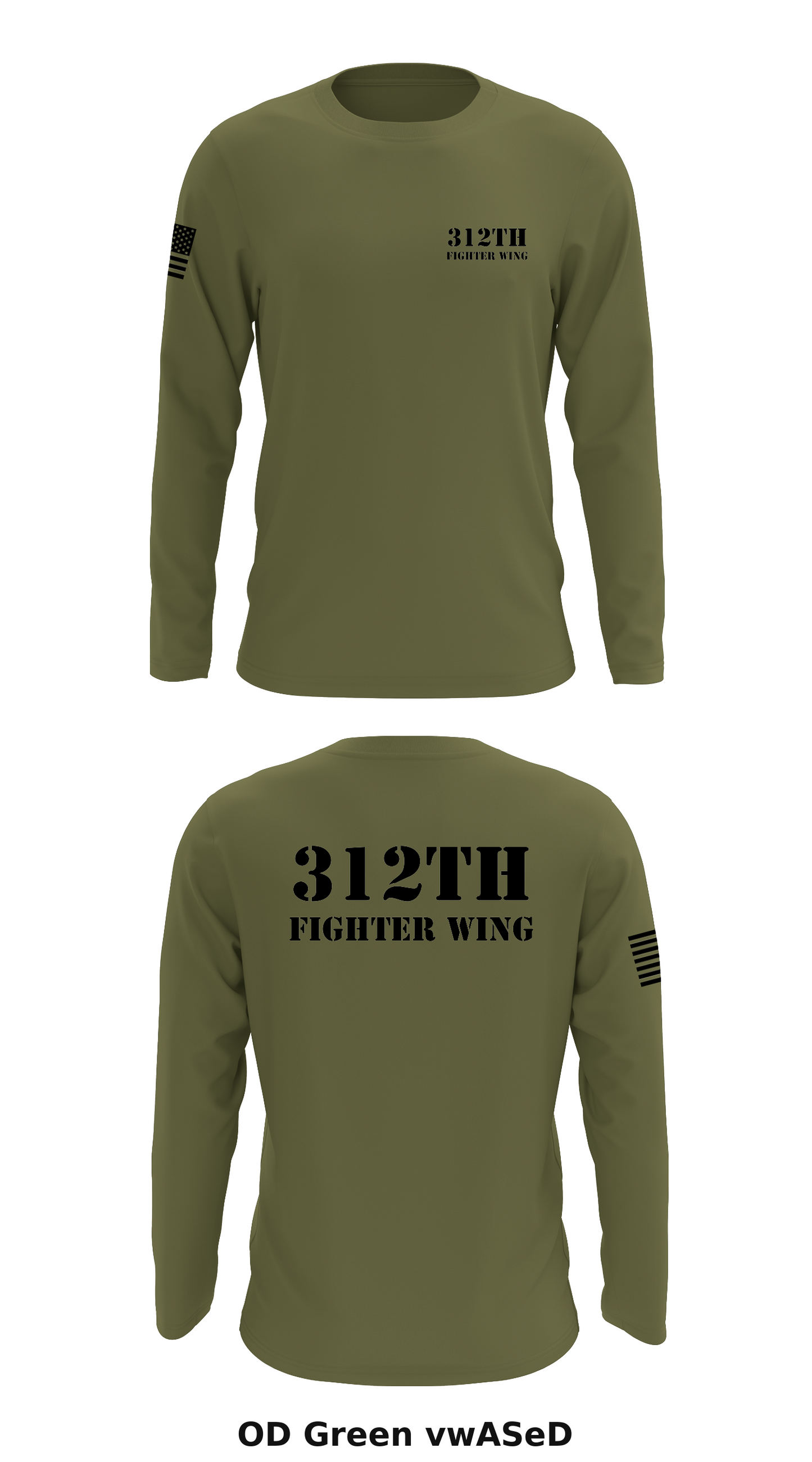 312th fighter wing Store 1 Core Men's LS Performance Tee - vwASeD