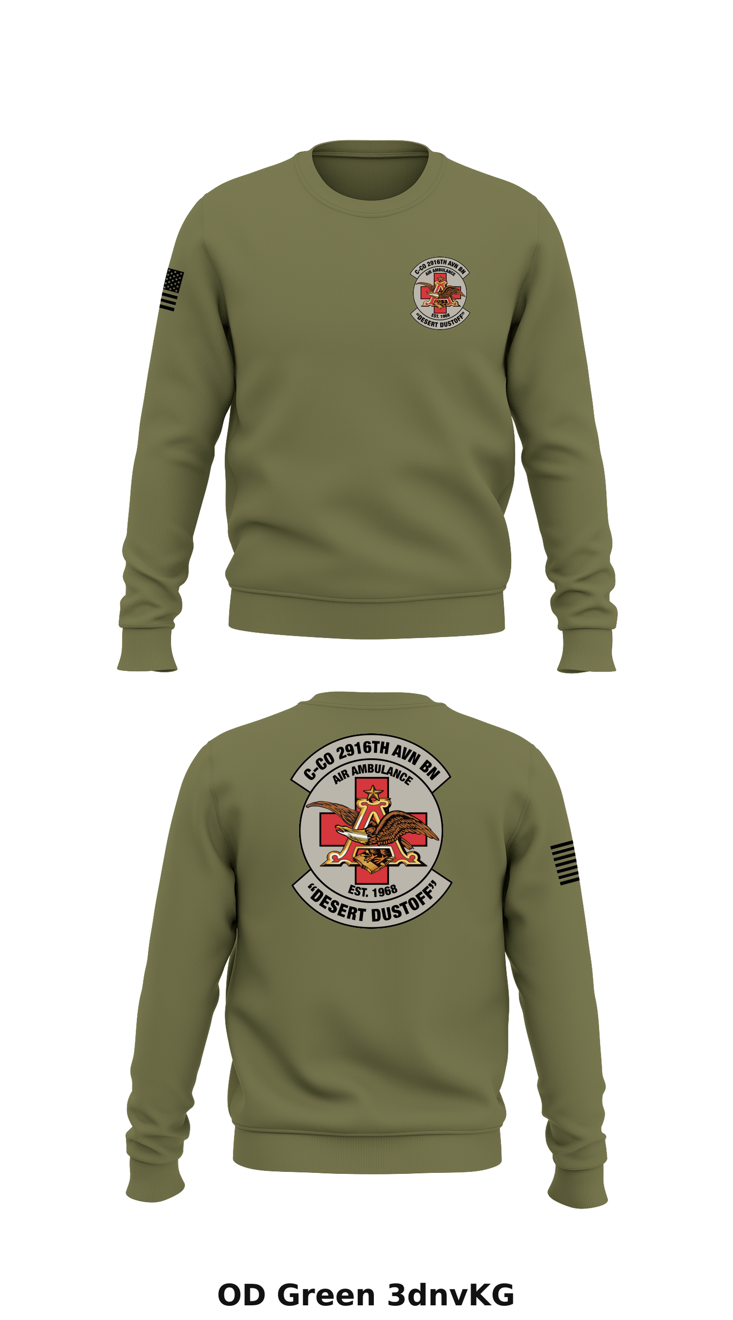 C Co. 2916th AVN BN Store 1 Core Men's Crewneck Performance Sweatshirt - 3dnvKG