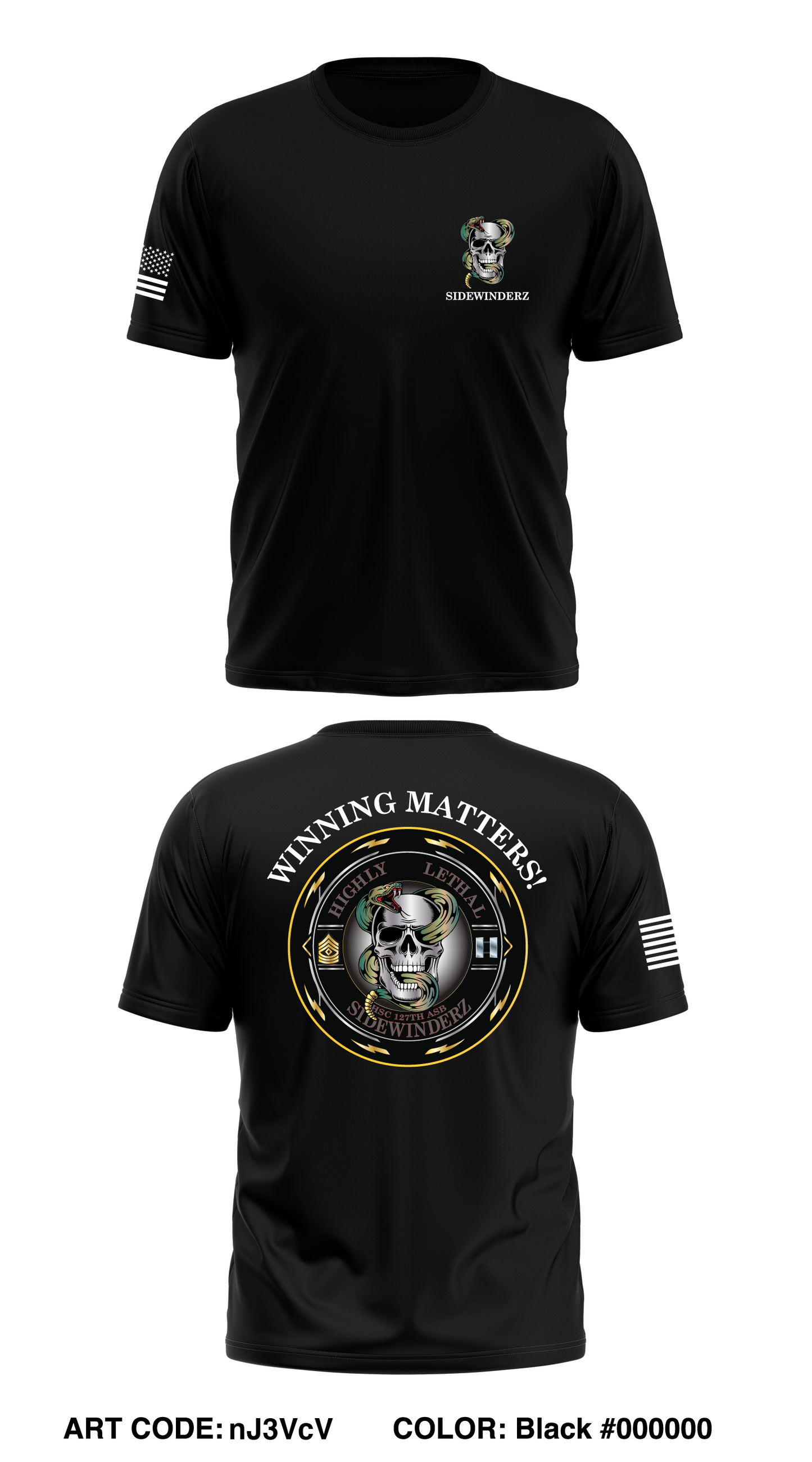 HSC, 127 ASB Store 1 Core Men's SS Performance Tee - nJ3VcV