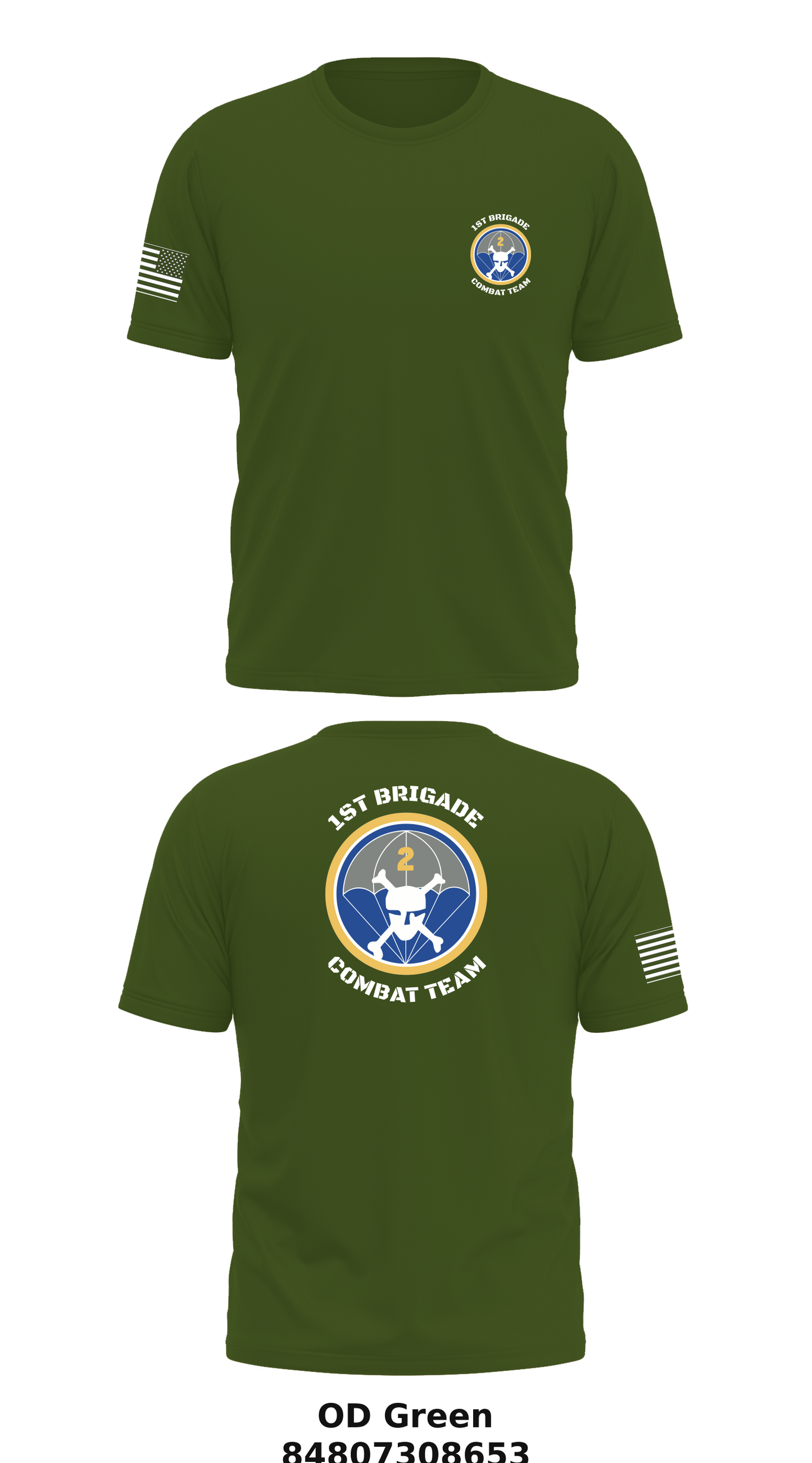 1st Brigade Combat Team Store 1 Core Men's SS Performance Tee - 84807308653